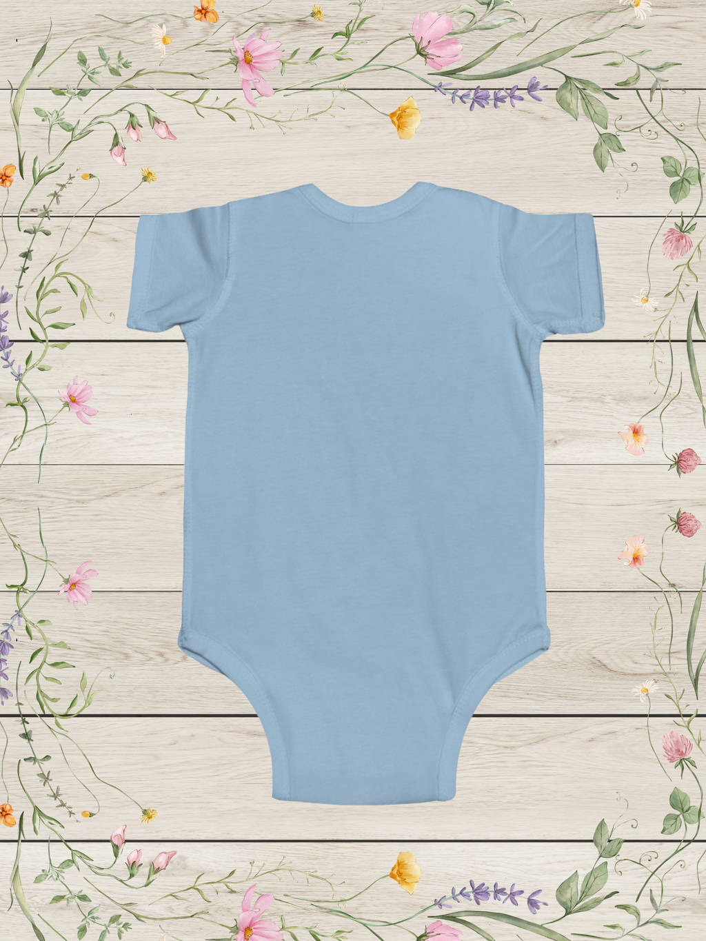 Seaside Blue Infant Fine Jersey Bodysuit | Baby Onesies