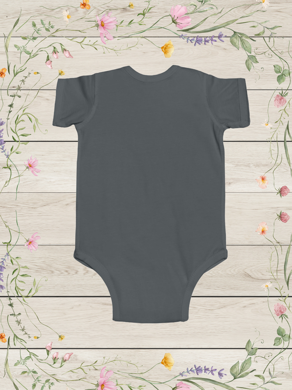 Safari Friends Grey Infant Jersey Bodysuit | Baby Boy Clothing