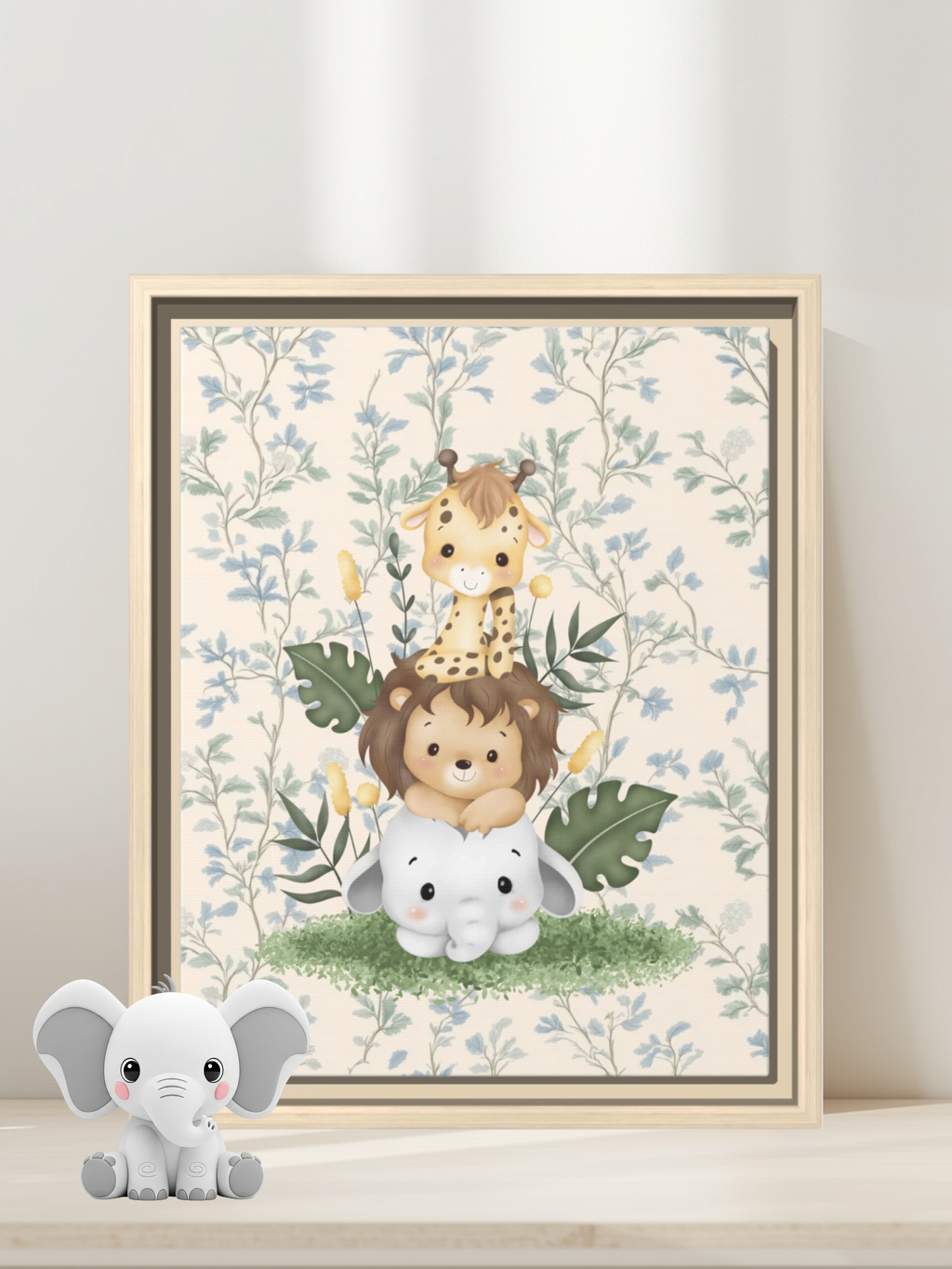 Baby Animal Friends Forest Art | Safari Nursery Decor