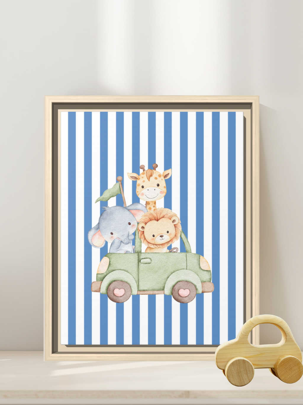 Safari Animal Trio Nursery Art | Baby Room Artwork