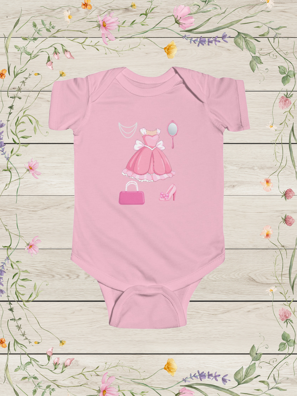 Princess Pink Infant Fine Jersey Bodysuit | Infant Clothes