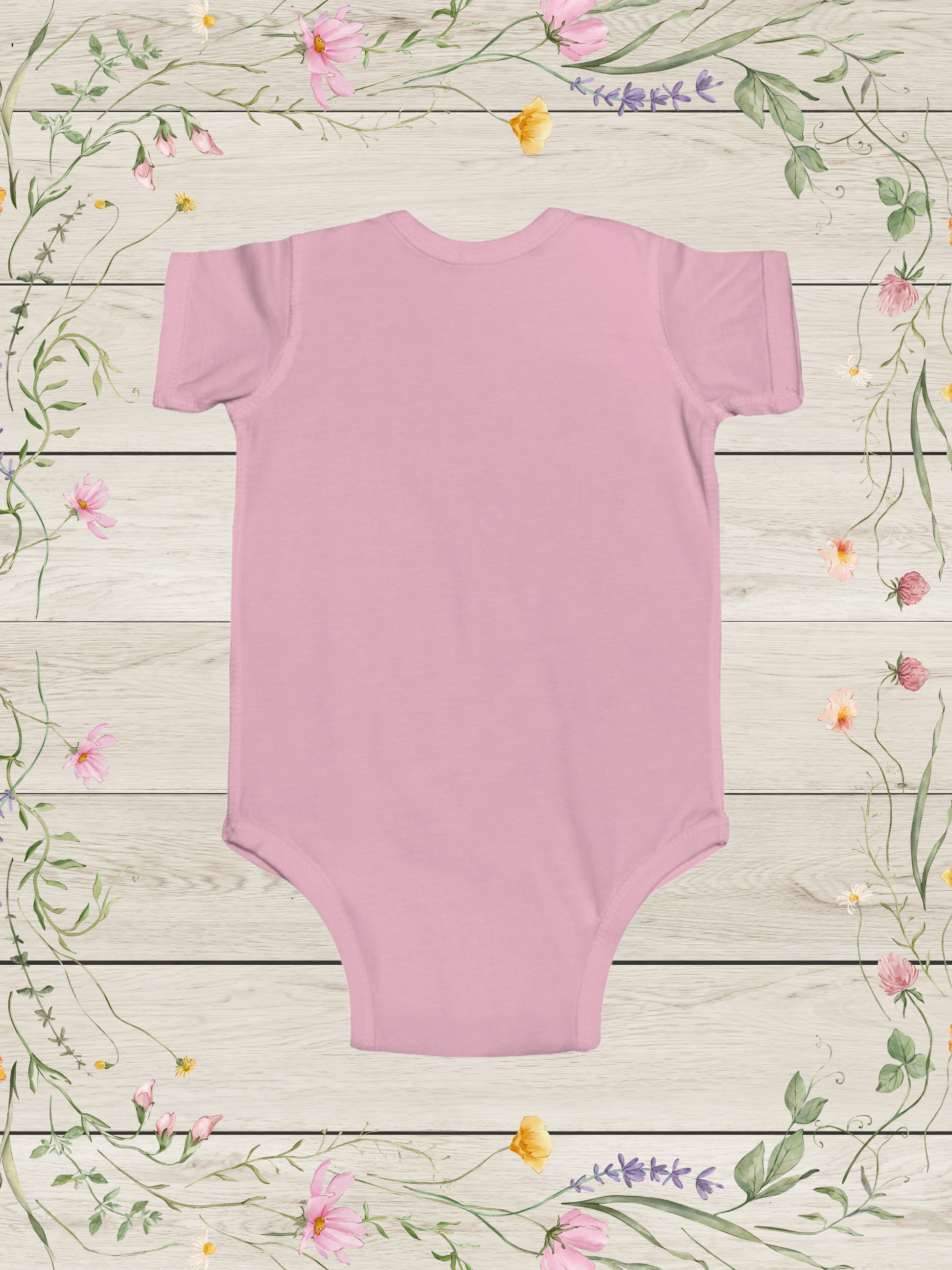 Floral Baby Elephant Bodysuit | Baby Girl Onesies