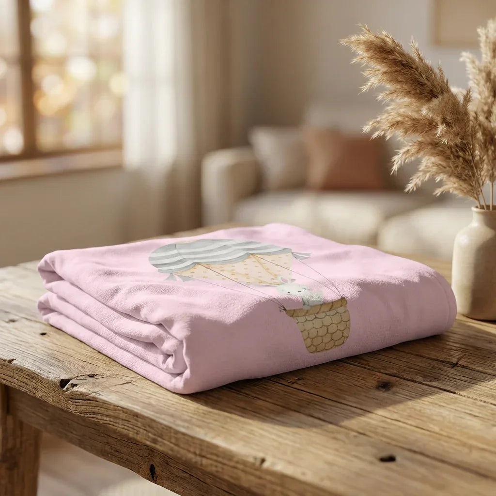 Pink Soft Fleece Baby Blanket | Baby Shower Gift