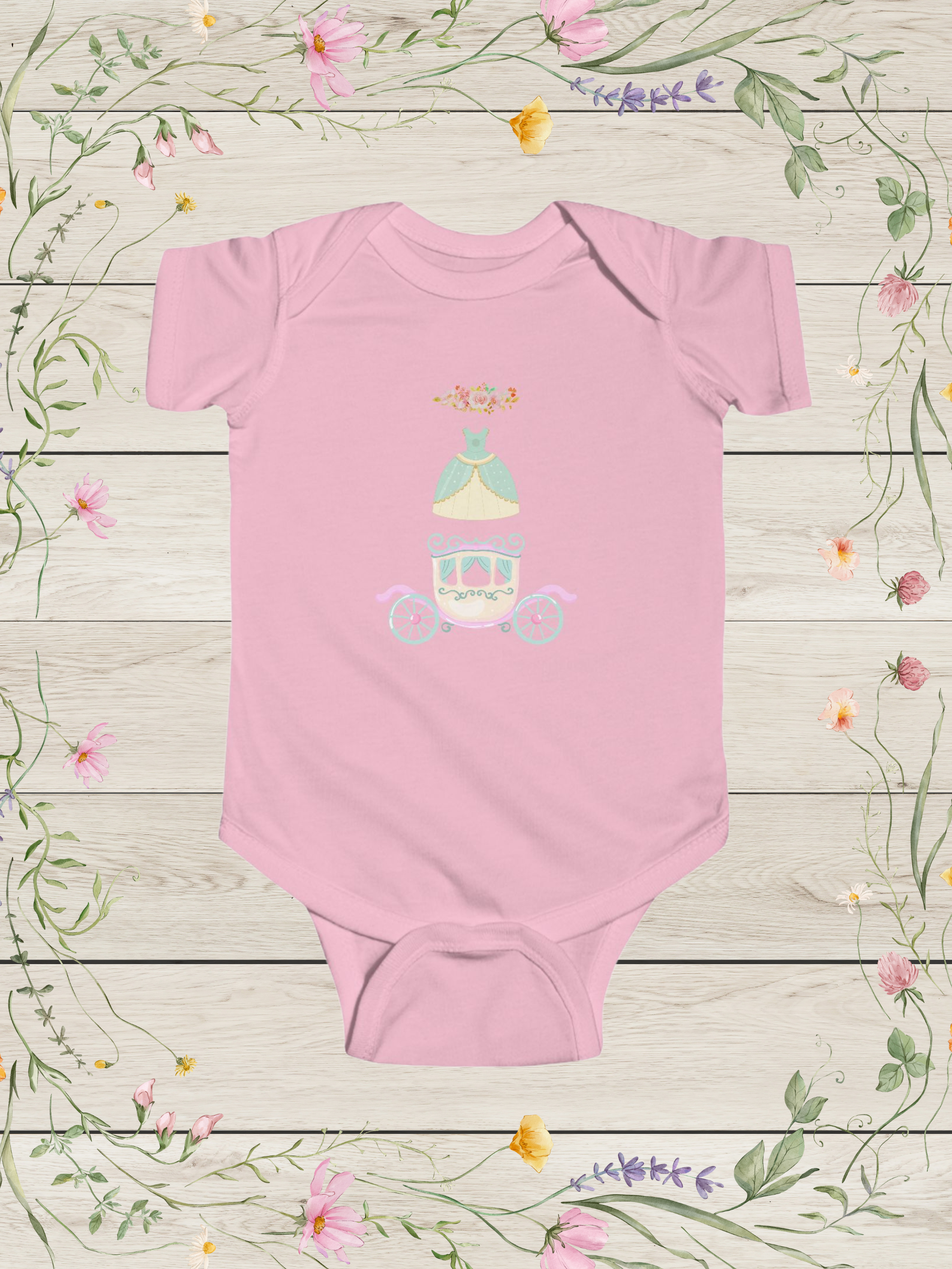Princess Carriage bodysuit | Baby Girl Onesies