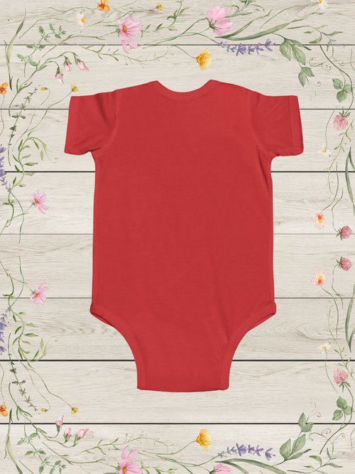 Baby Animal Friends Hot Air Balloon Jersey Bodysuit | Baby Onesies