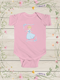 Princess Carriage Baby Girl Onesie | Pink Infant Bodysuit