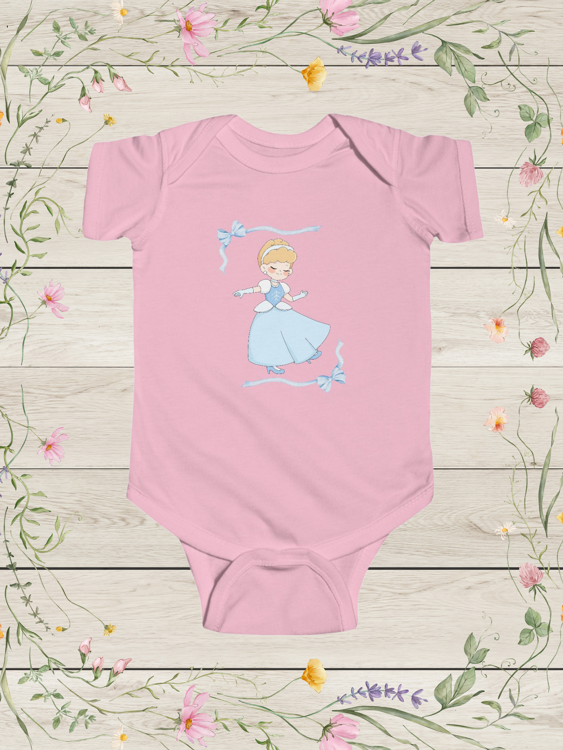 Princess Carriage Baby Girl Onesie | Pink Infant Bodysuit