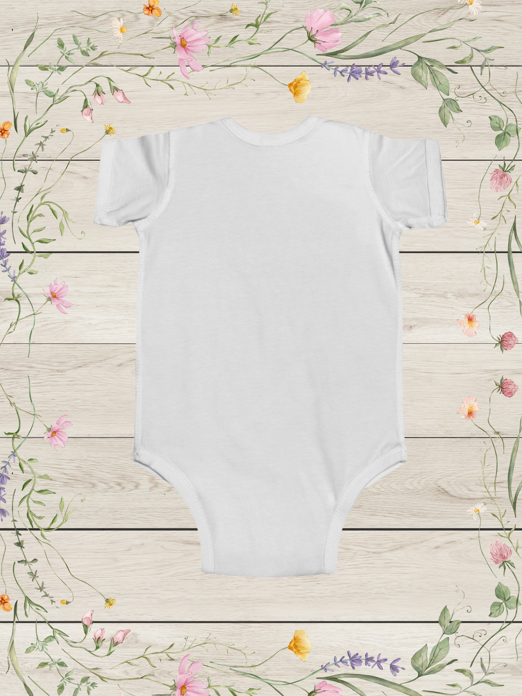 Giraffe White Infant Fine Jersey Bodysuit |  Cute Baby Clothes Newborn