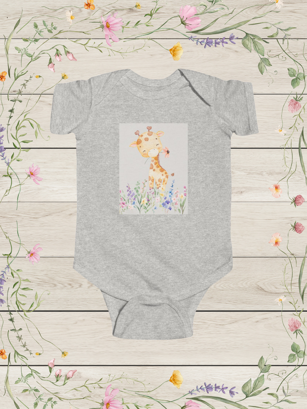 Giraffe Infant Fine Jersey Bodysuit | Cute Baby Onesies
