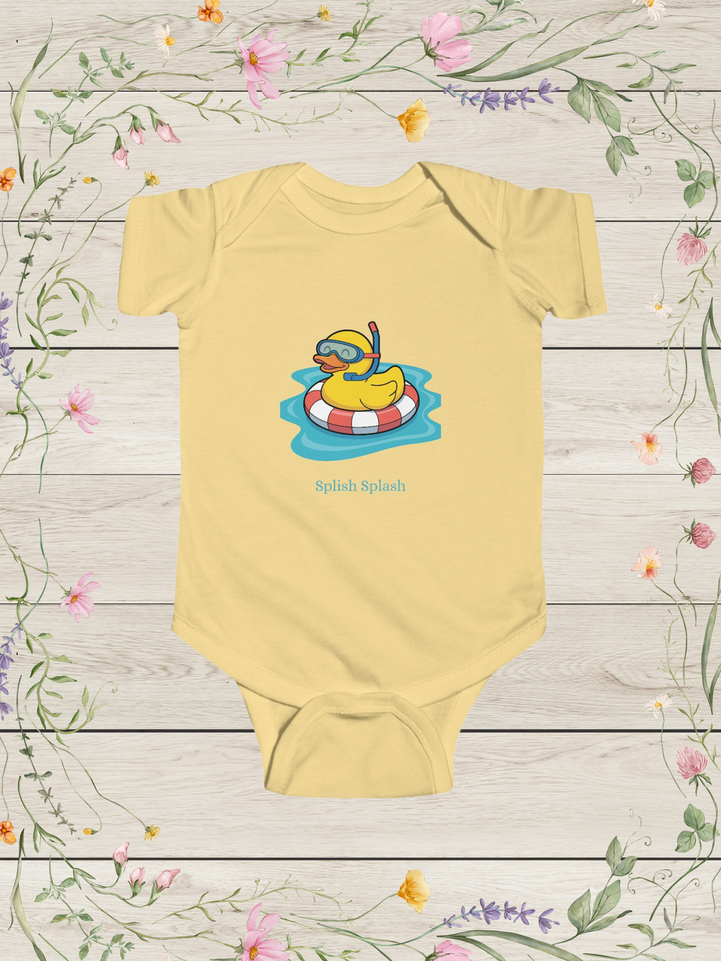 Rubber Duck Infant Fine Jersey Bodysuit | Cute Baby Outfits