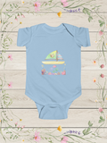 Sailboat Bear Baby Boy Bodysuit | Nautical Baby Onesie for Infants