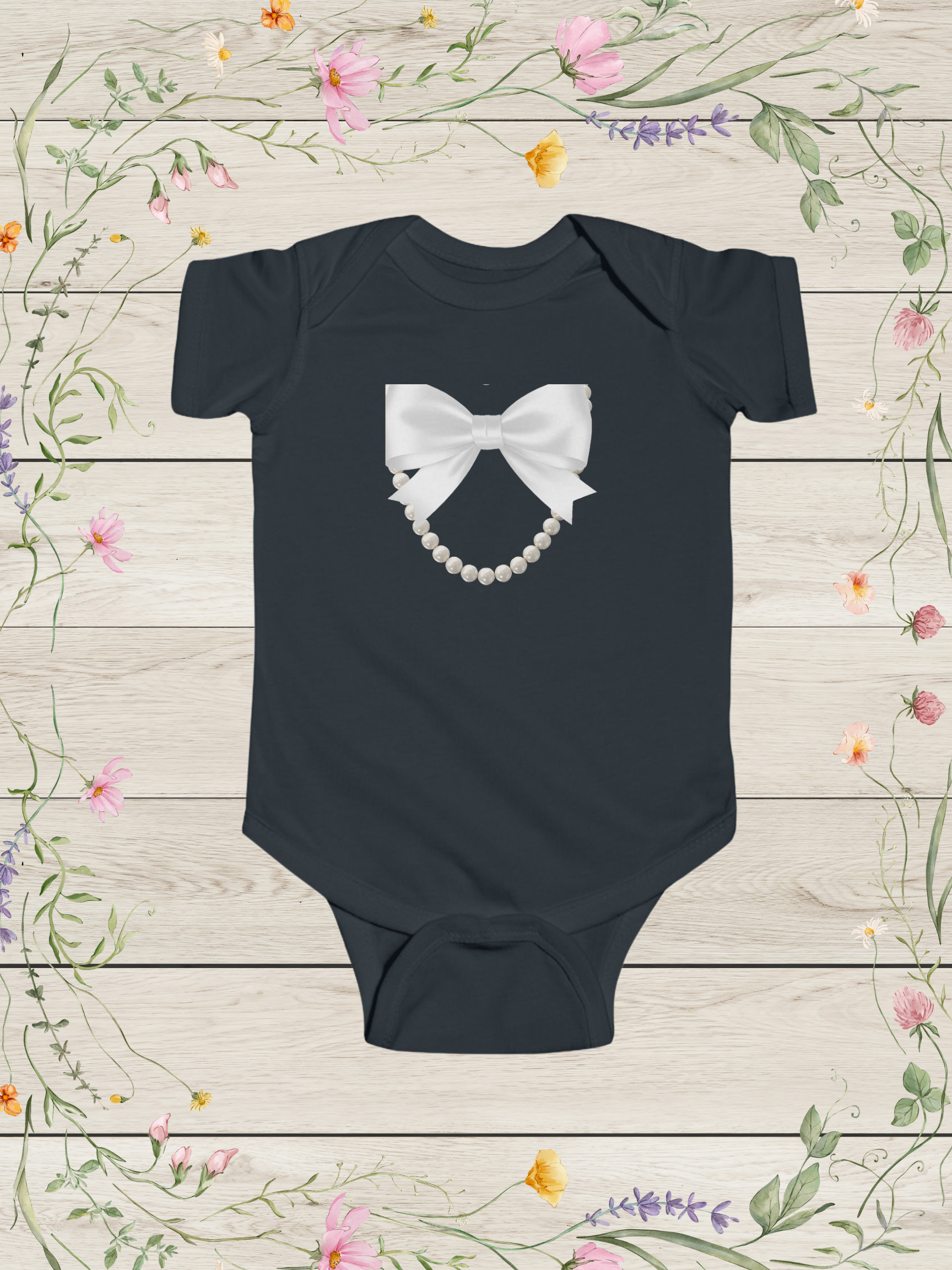 First Lil' Black Dress Infant Bodysuit | Baby Girl Onesies