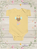 Smiling Baby Bee with Flowers Onesie | Baby Clothes Ideas