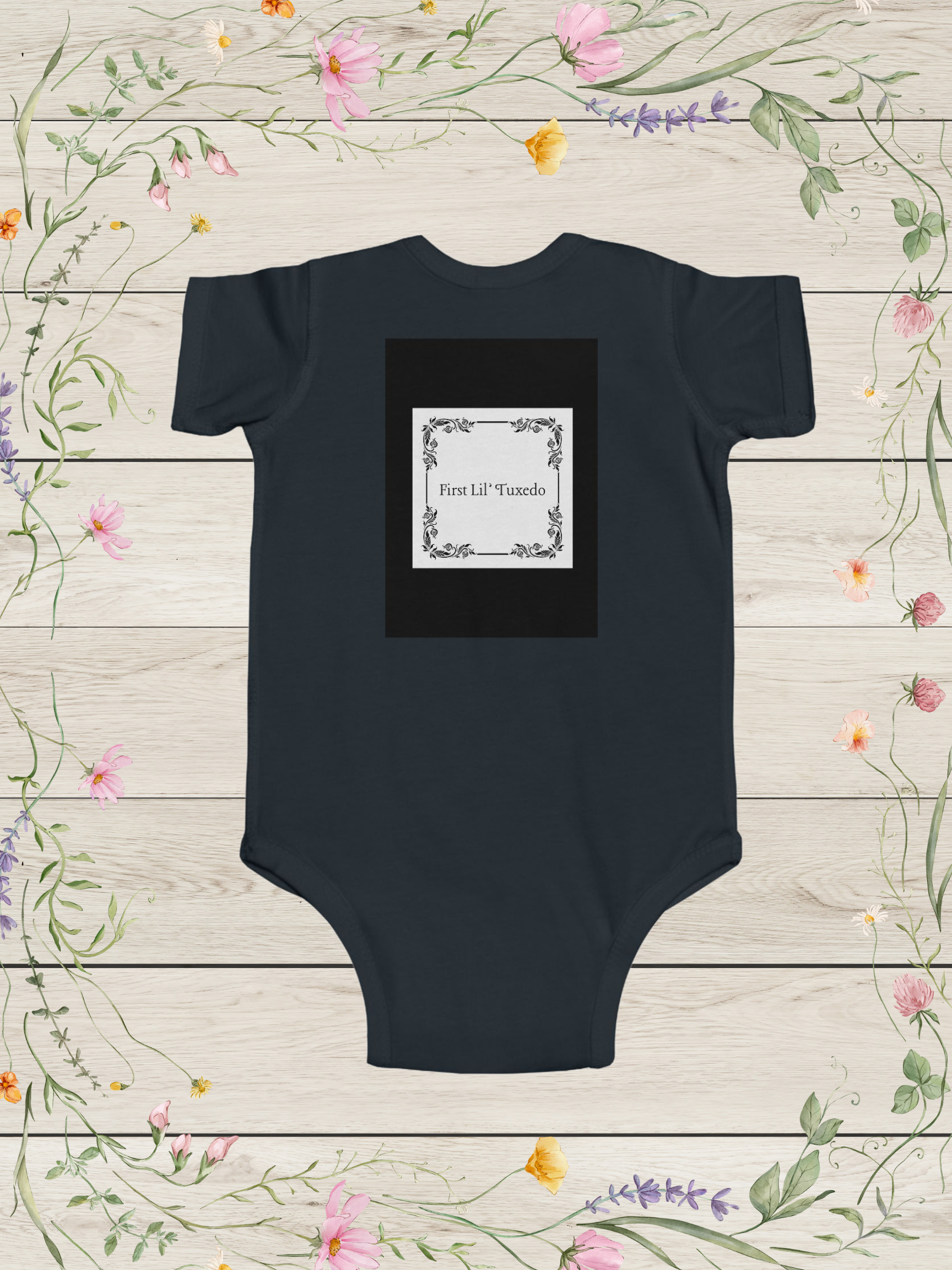 First Lil' Tuxedo Infant Fine Jersey Bodysuit | Baby Boy Clothing