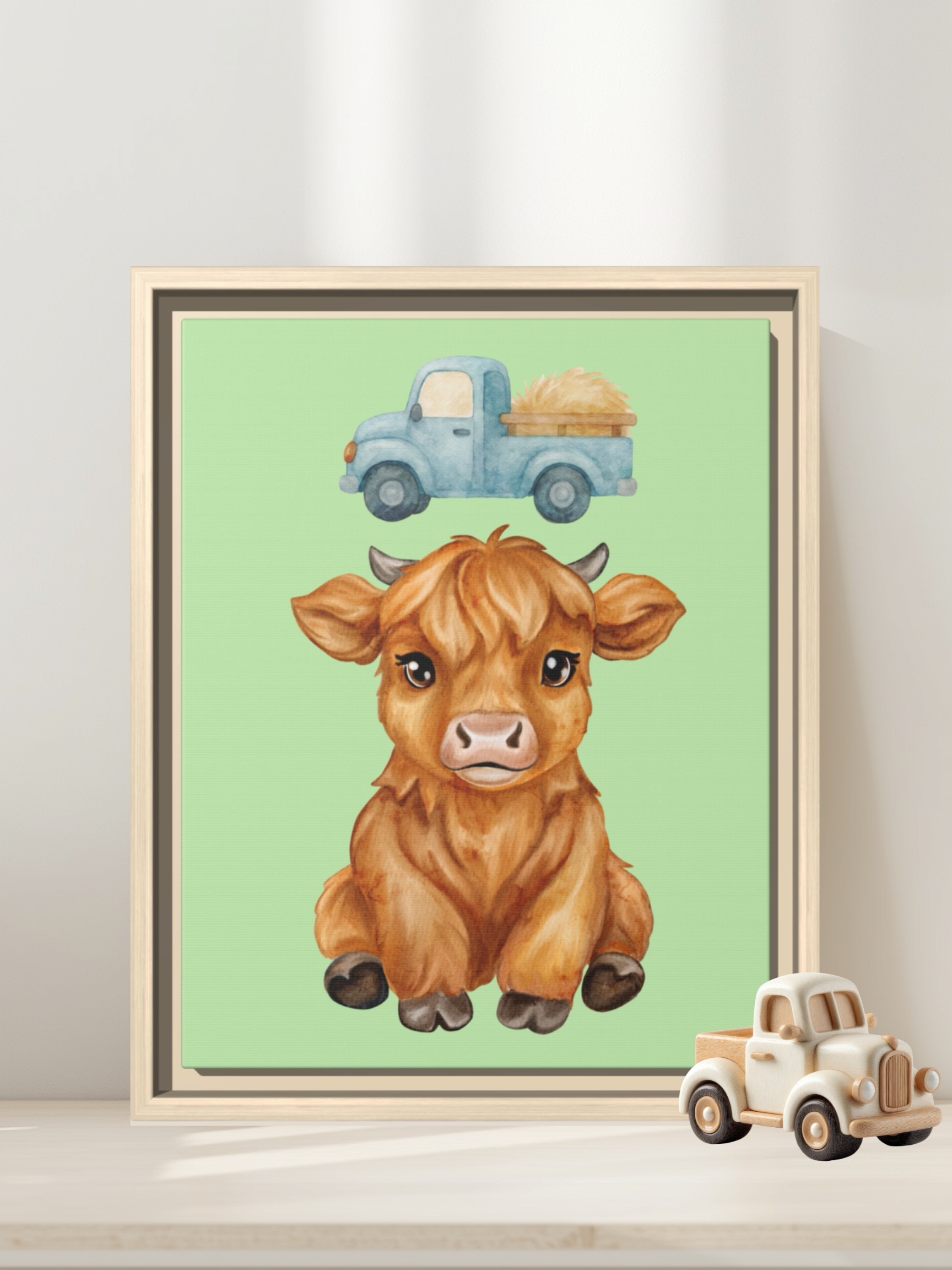 Hyland Cow Nursery Art | Western Theme Nursery