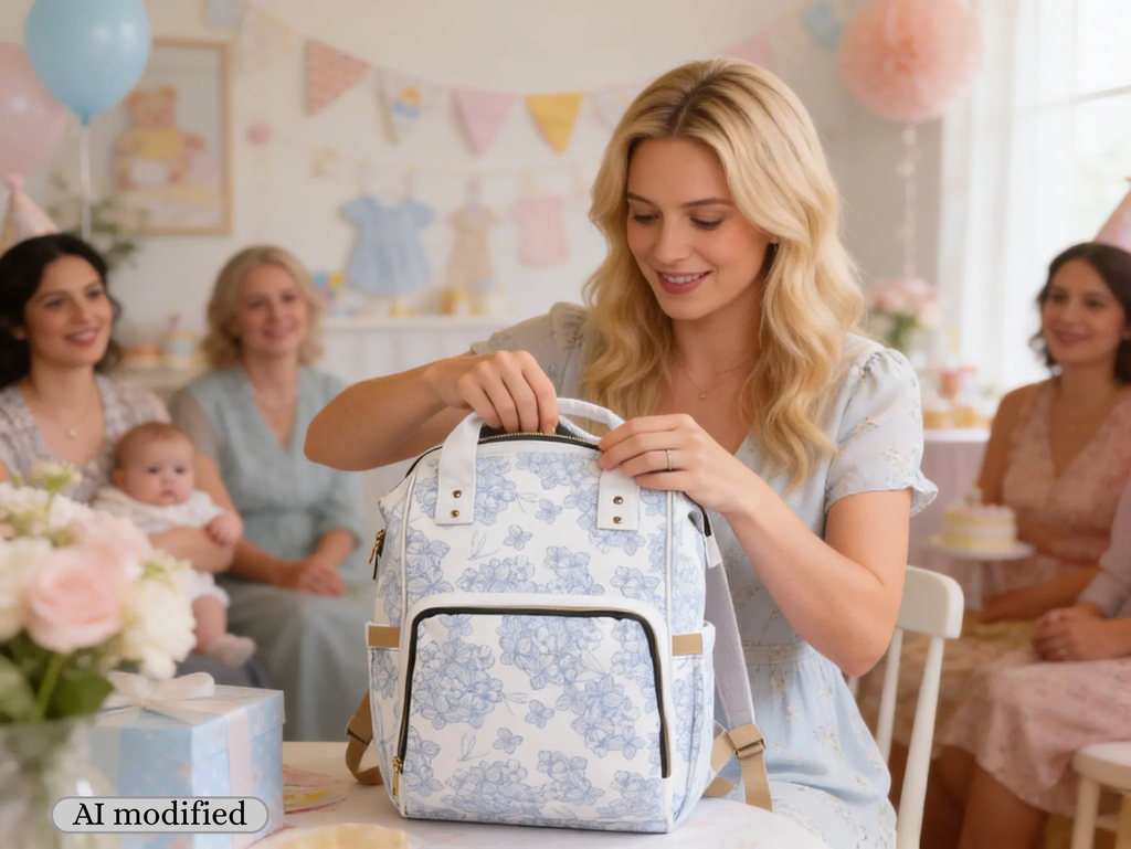 Floral Diaper Bag Packpack | Baby Shower Gift