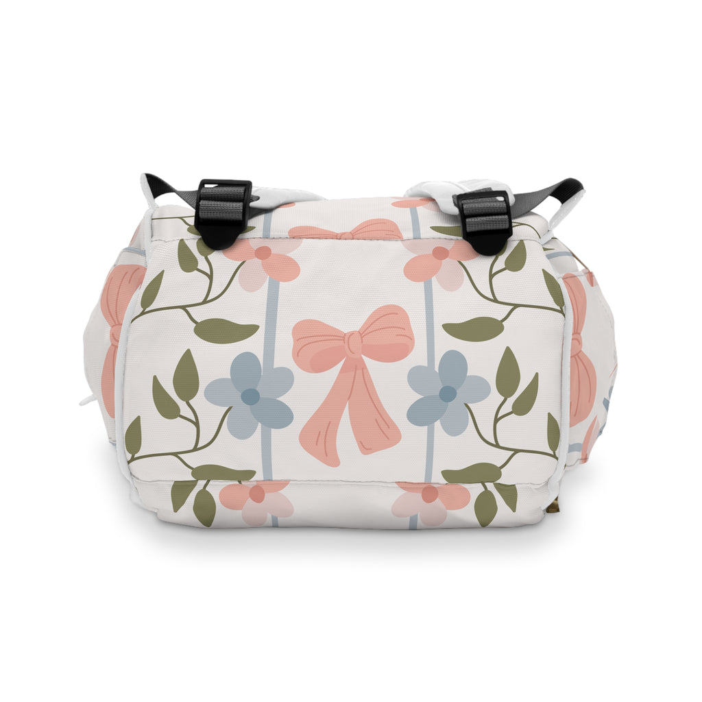 Floral Diaper Bag Backpack | First Time Mom Gift