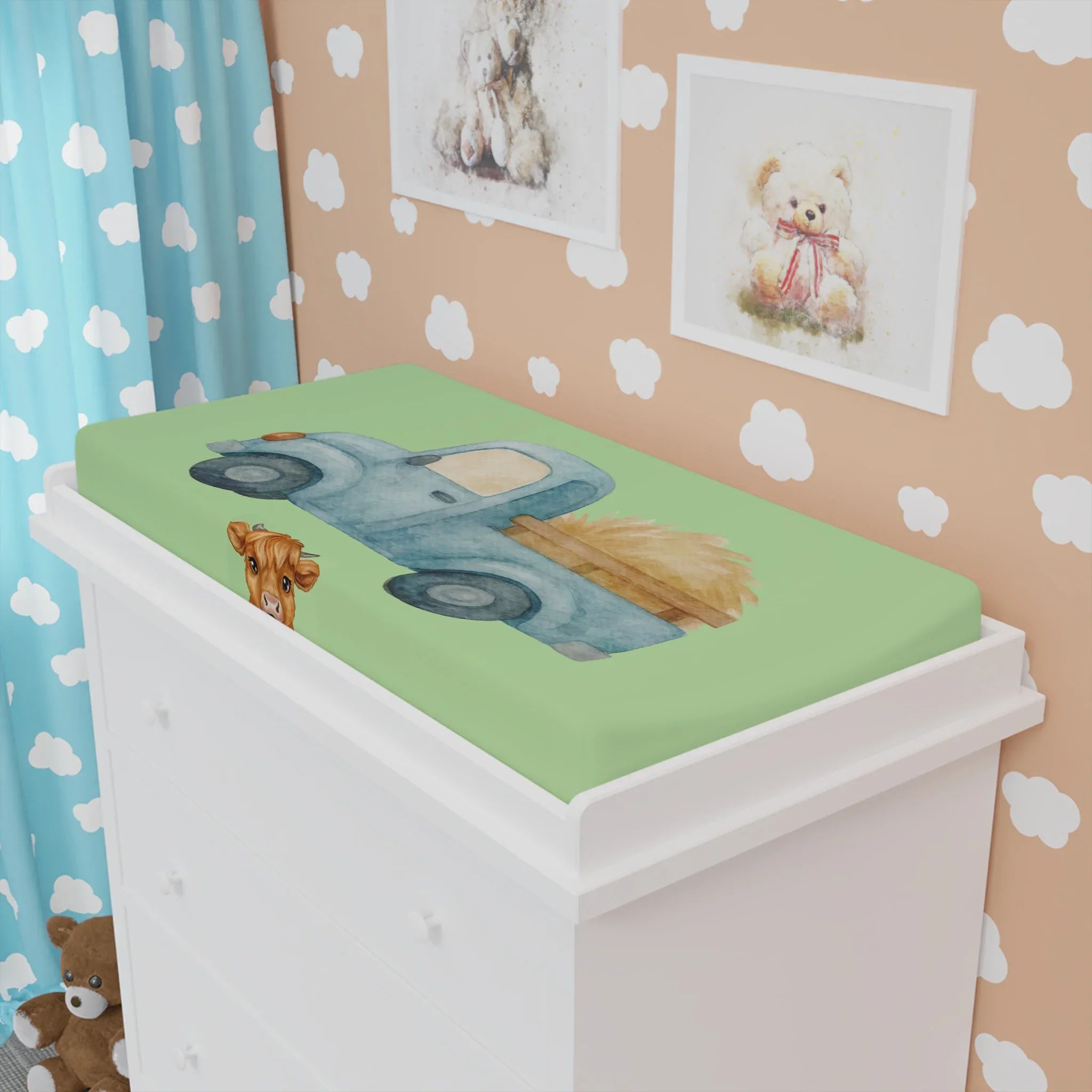Baby Changing Pad Cover | Nursery-Farm-Decor