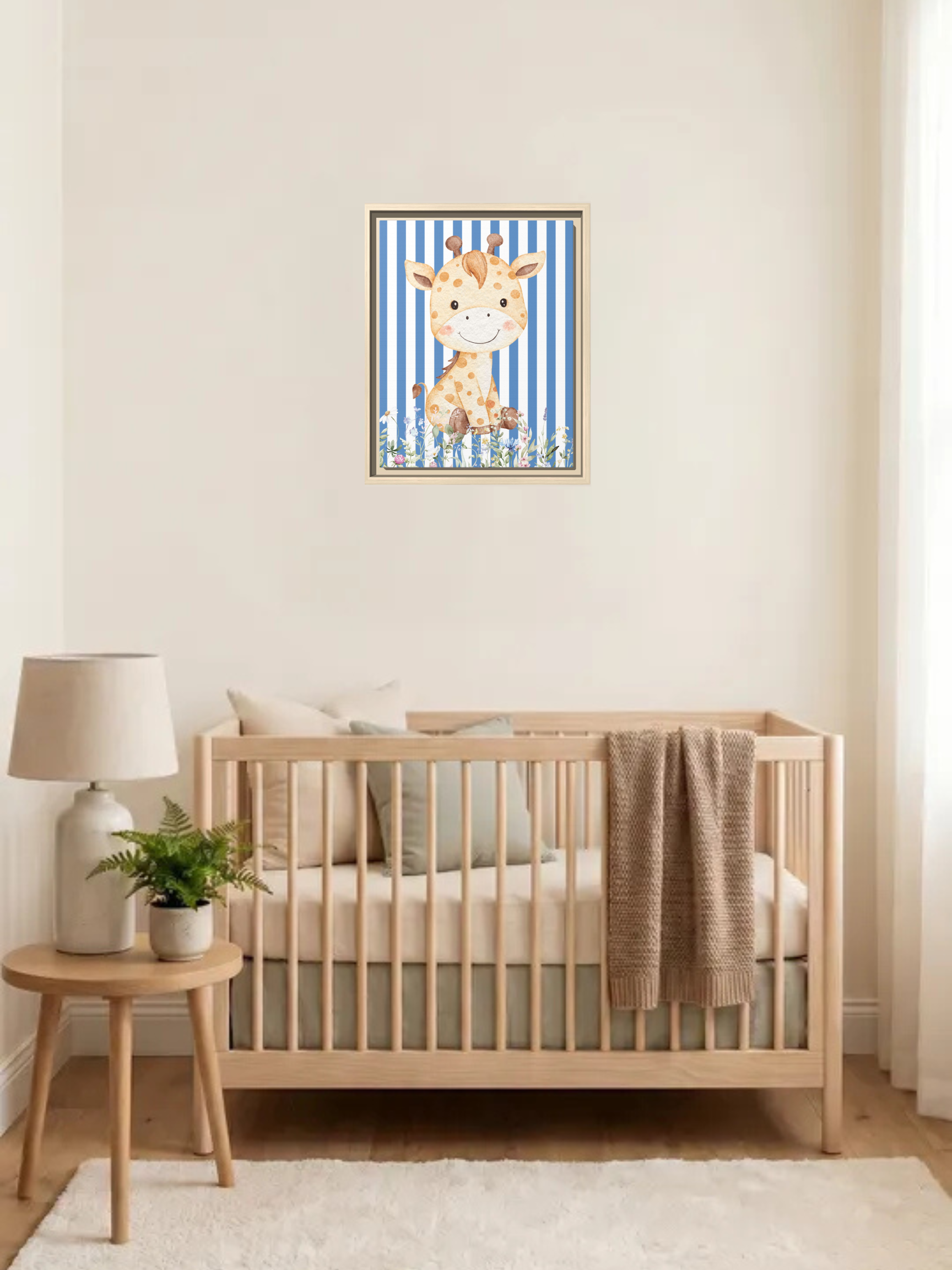 Cute Giraffe Nursery Art | Safari Nursery Decor