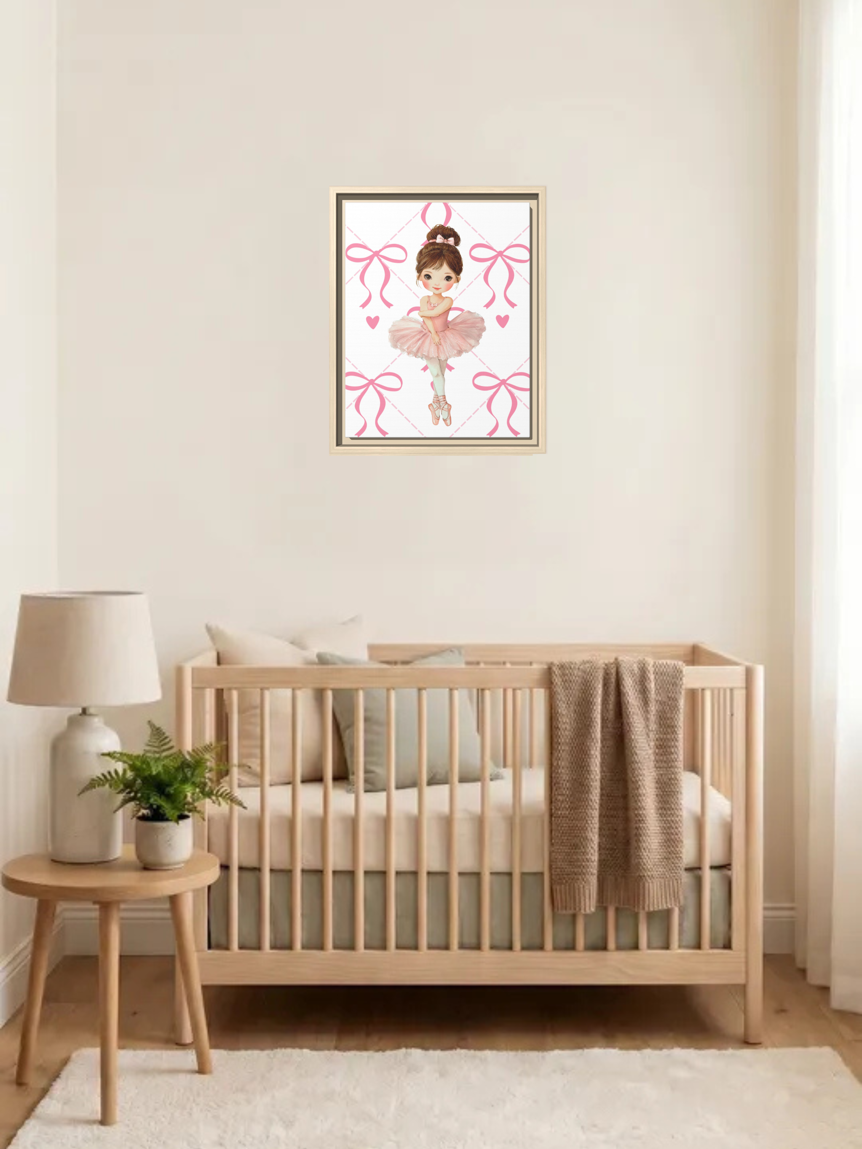 Ballerina Nursery Art | Baby Girl Nursery Art