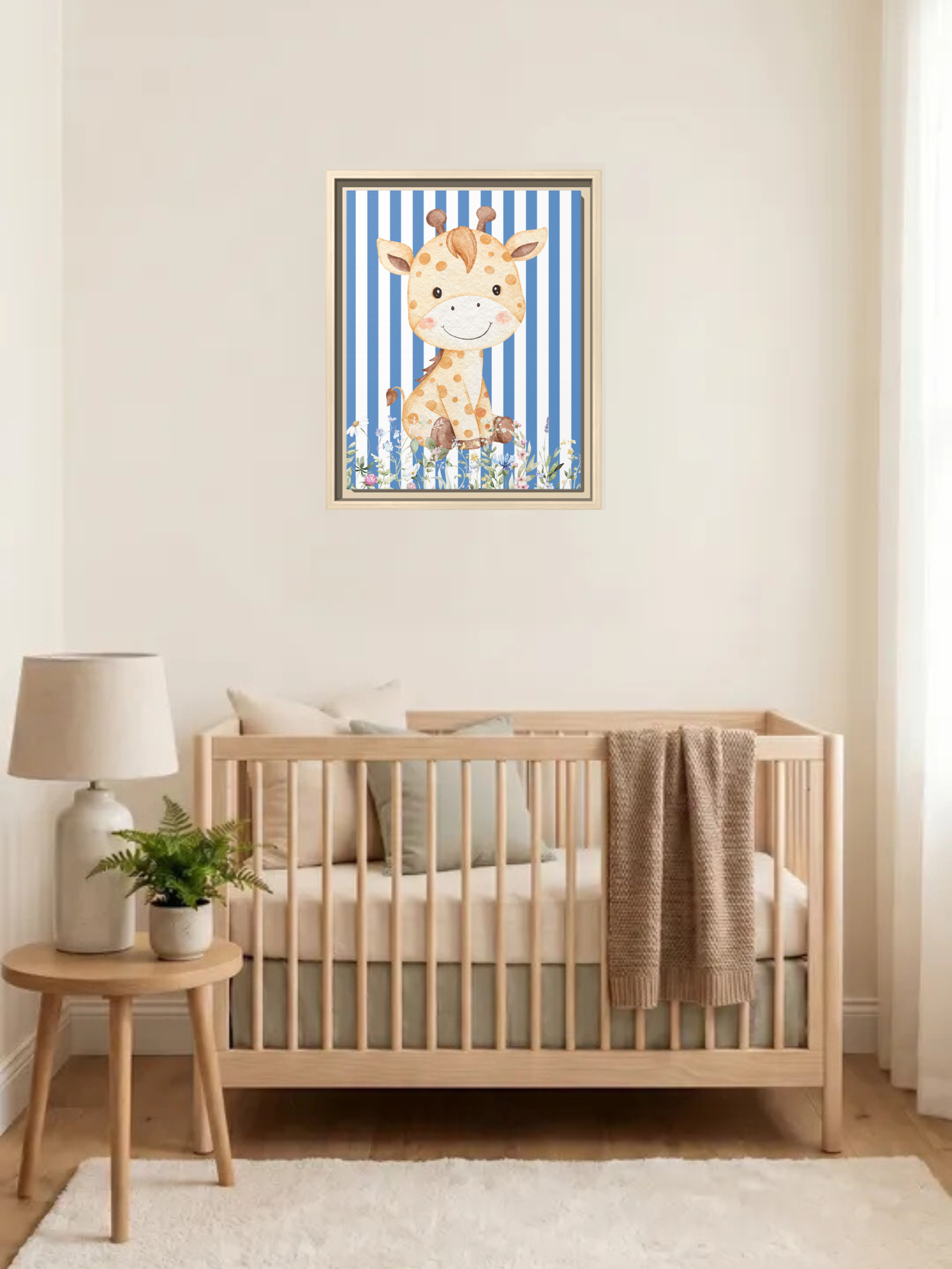 Cute Giraffe Nursery Art | Safari Nursery Decor