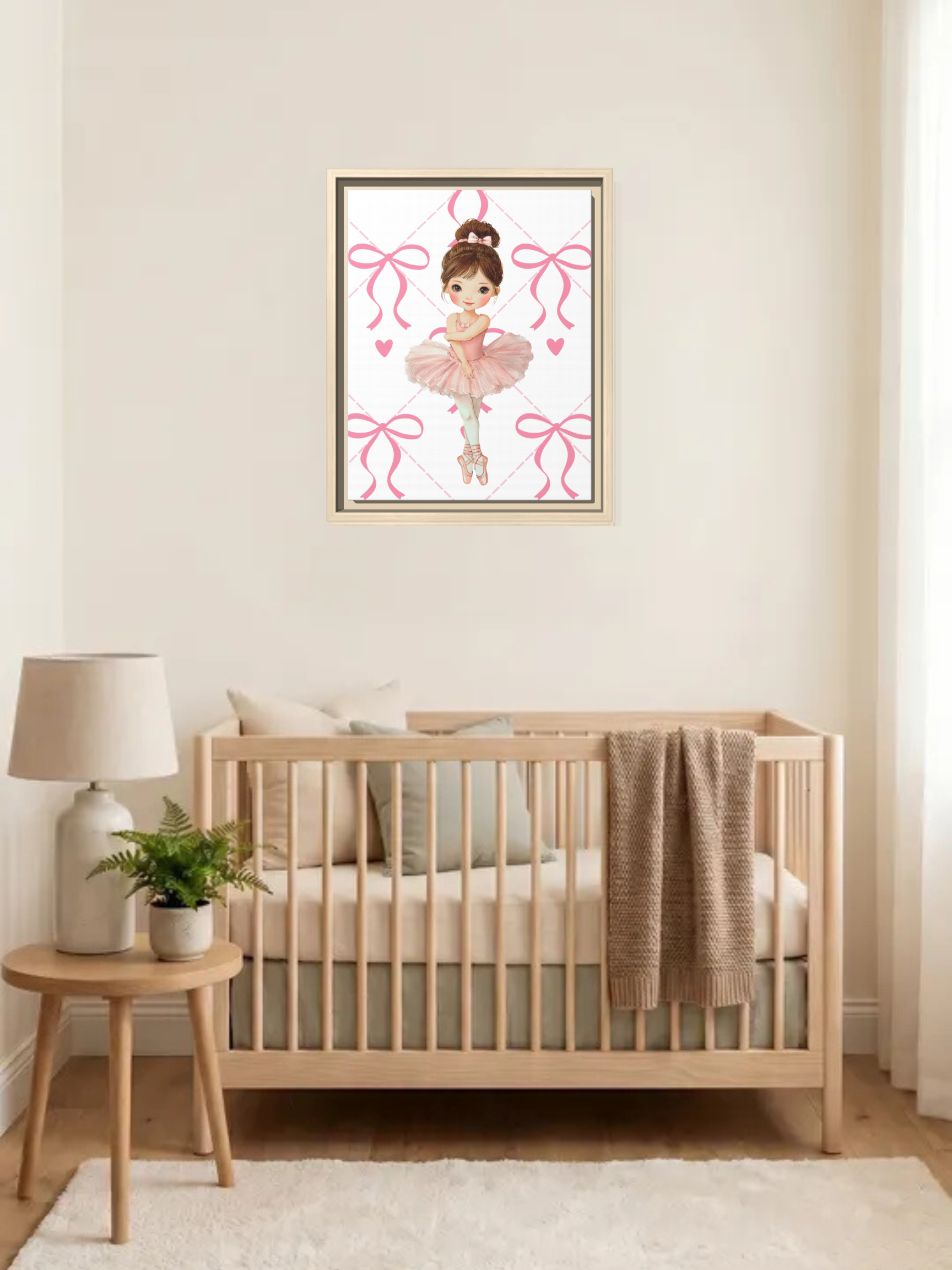 Ballerina Nursery Art | Baby Girl Nursery Art