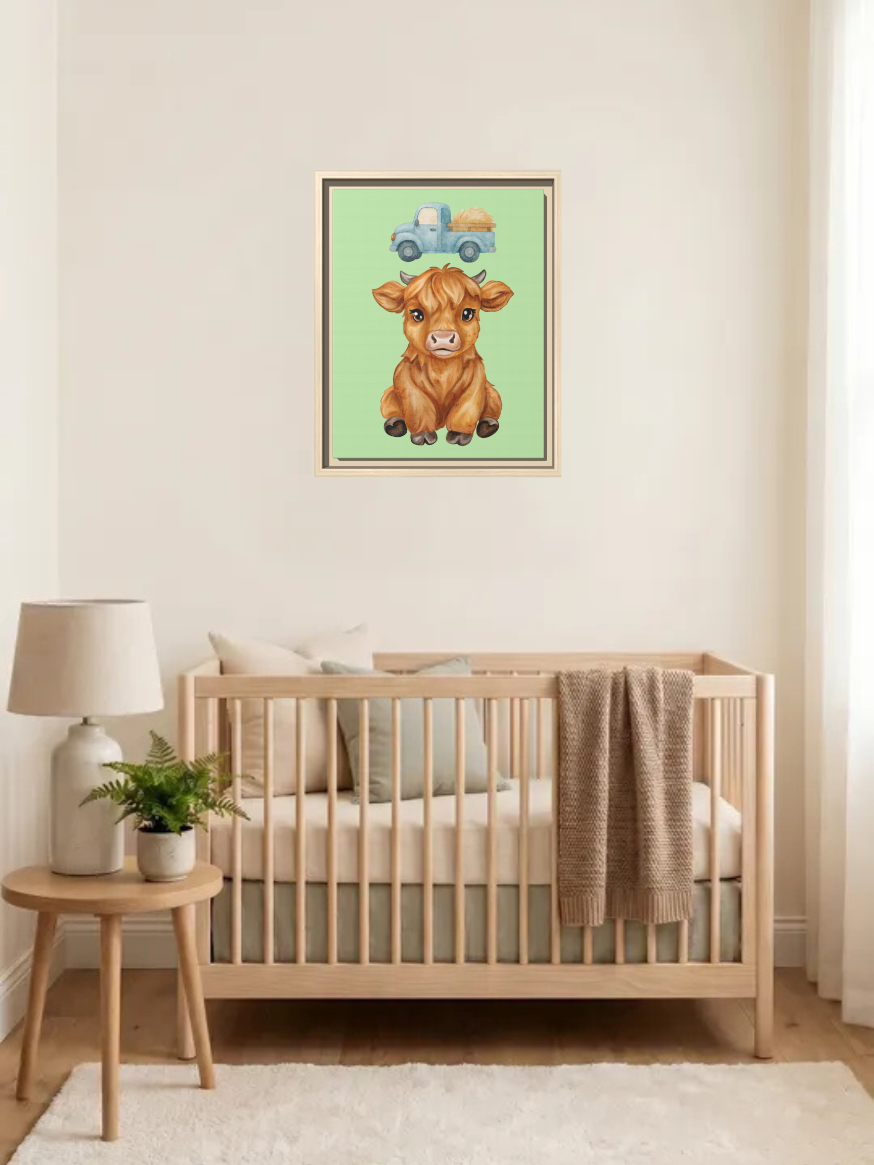 Hyland Cow Nursery Art | Western Theme Nursery