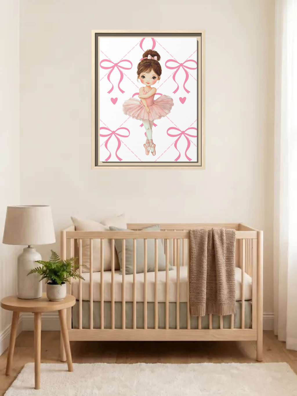 Ballerina Nursery Art | Baby Girl Nursery Art