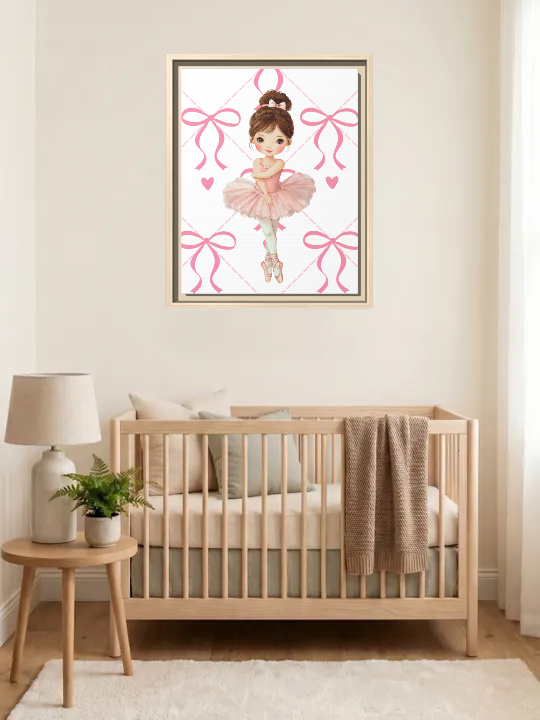 Ballerina Nursery Art | Baby Girl Nursery Art