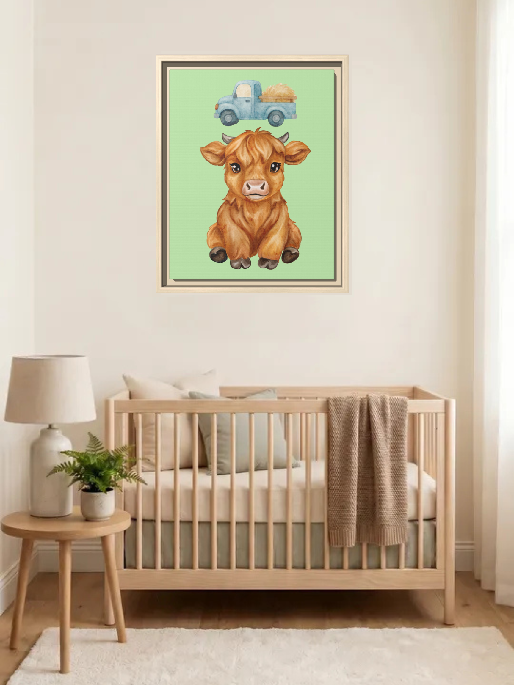 Hyland Cow Nursery Art | Western Theme Nursery