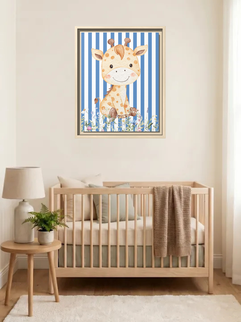 Cute Giraffe Nursery Art | Safari Nursery Decor