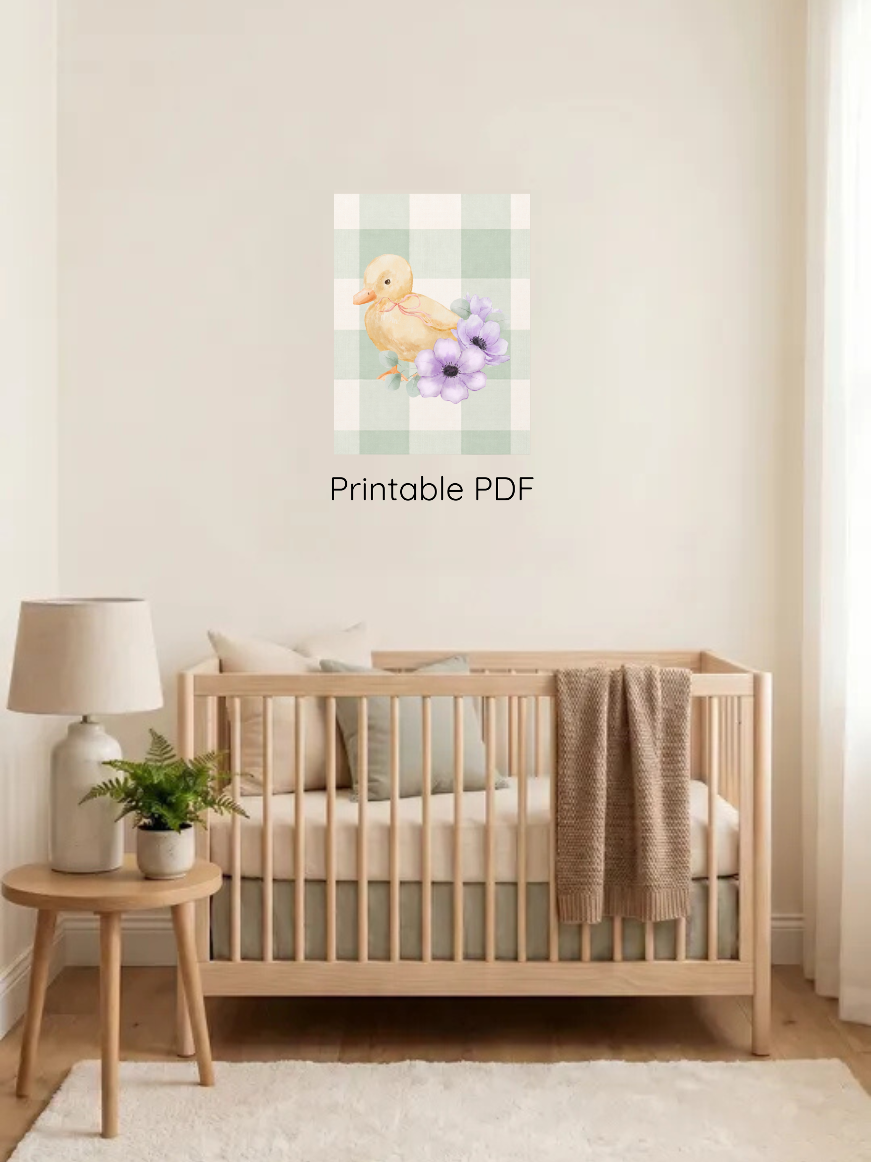 Vintage Duck Nursery Art | Baby Room Art