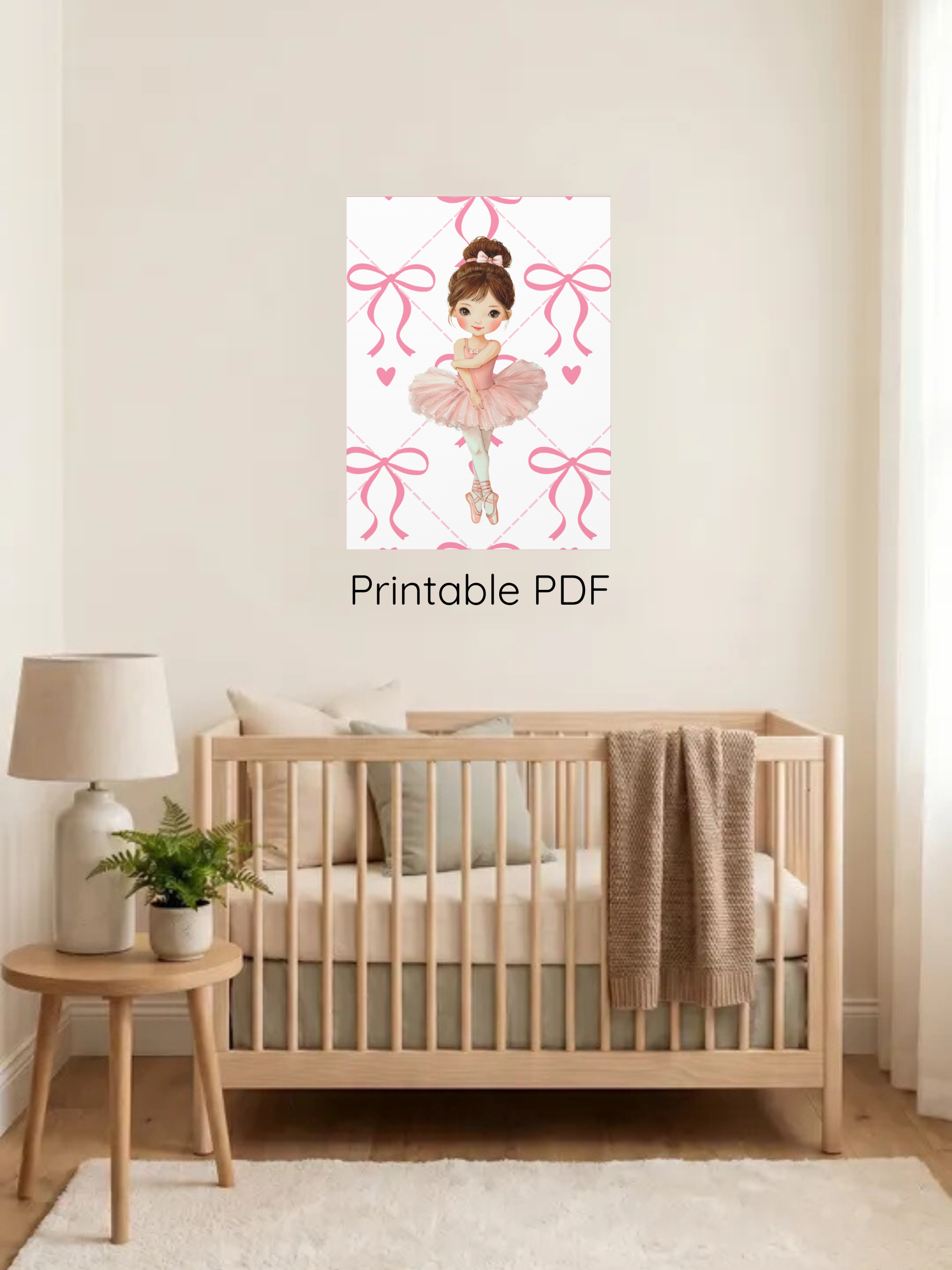 Ballerina Nursery Art | Baby Girl Nursery Art