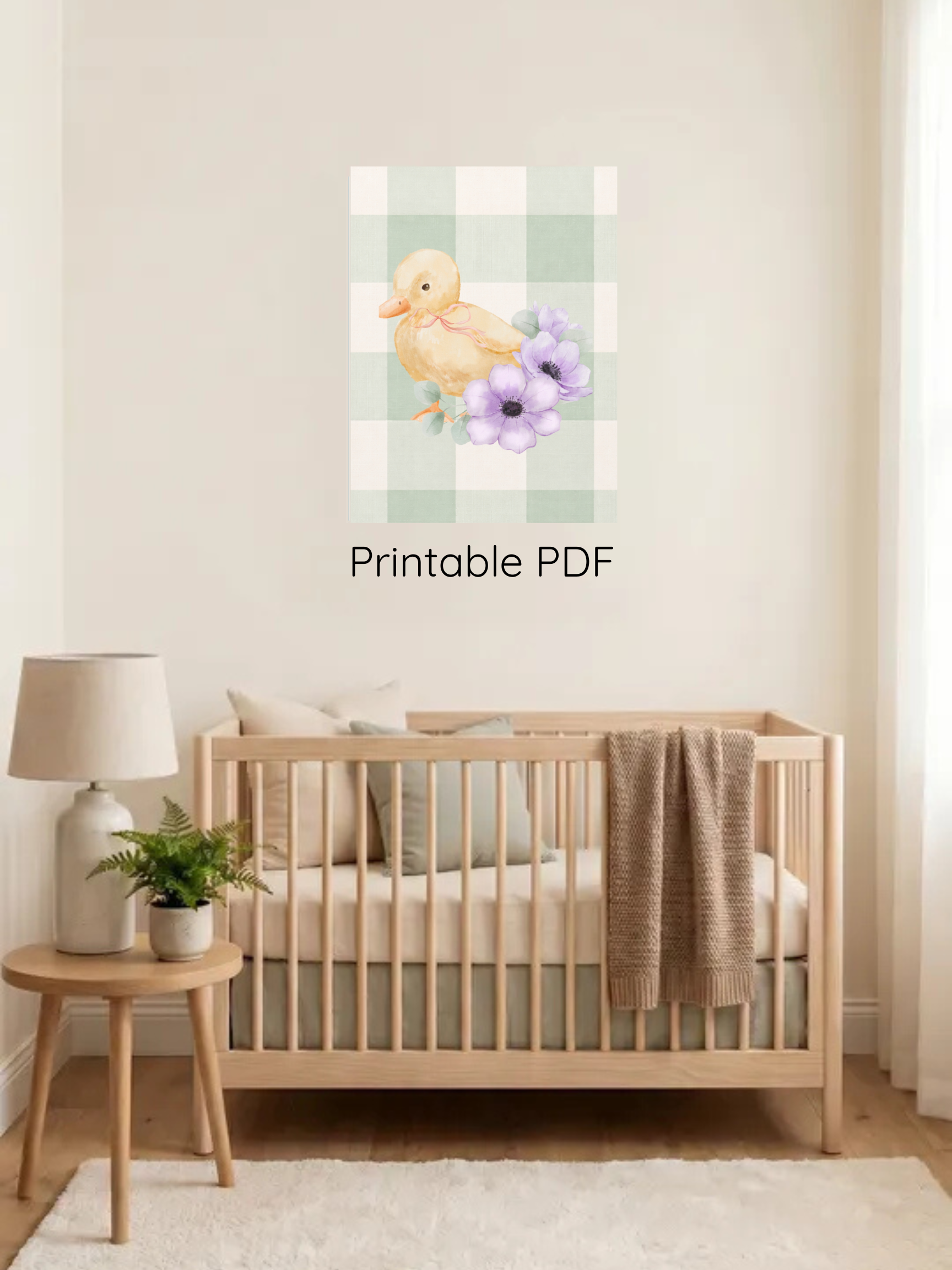 Vintage Duck Nursery Art | Baby Room Art