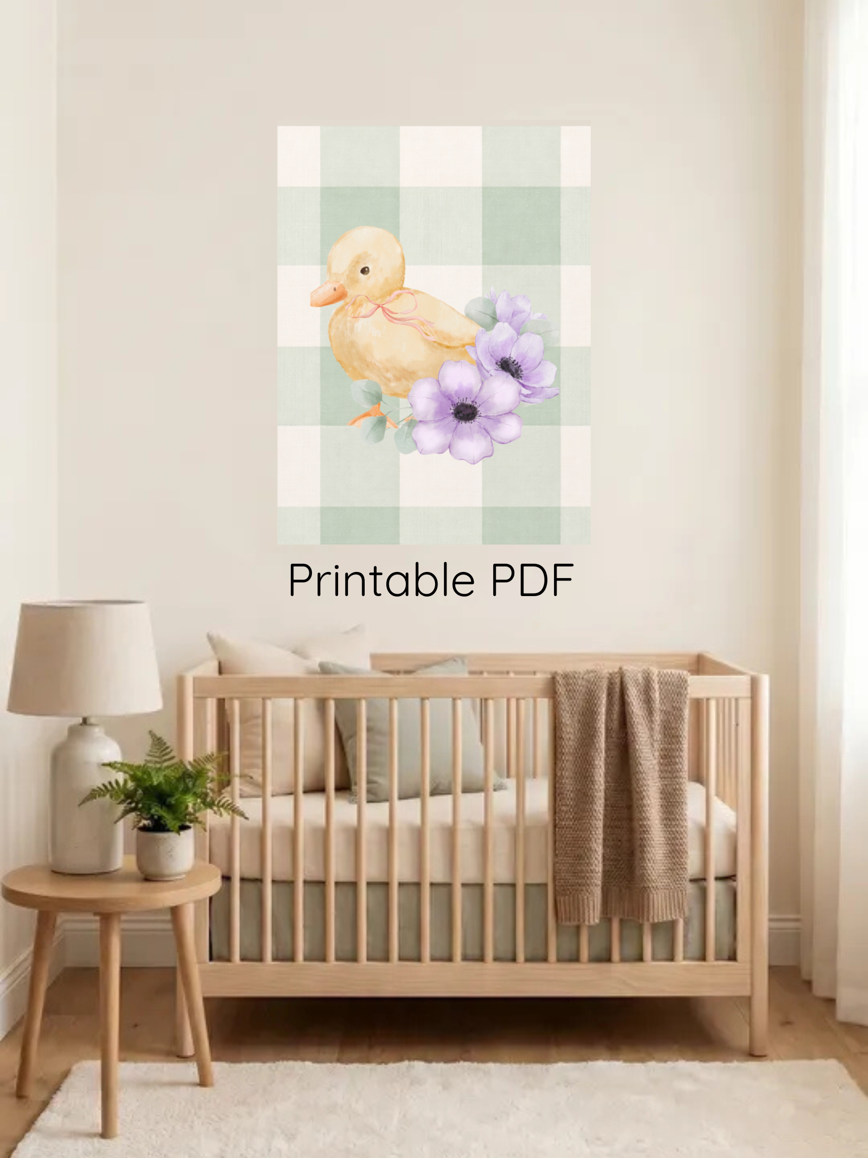 Vintage Duck Nursery Art | Baby Room Art