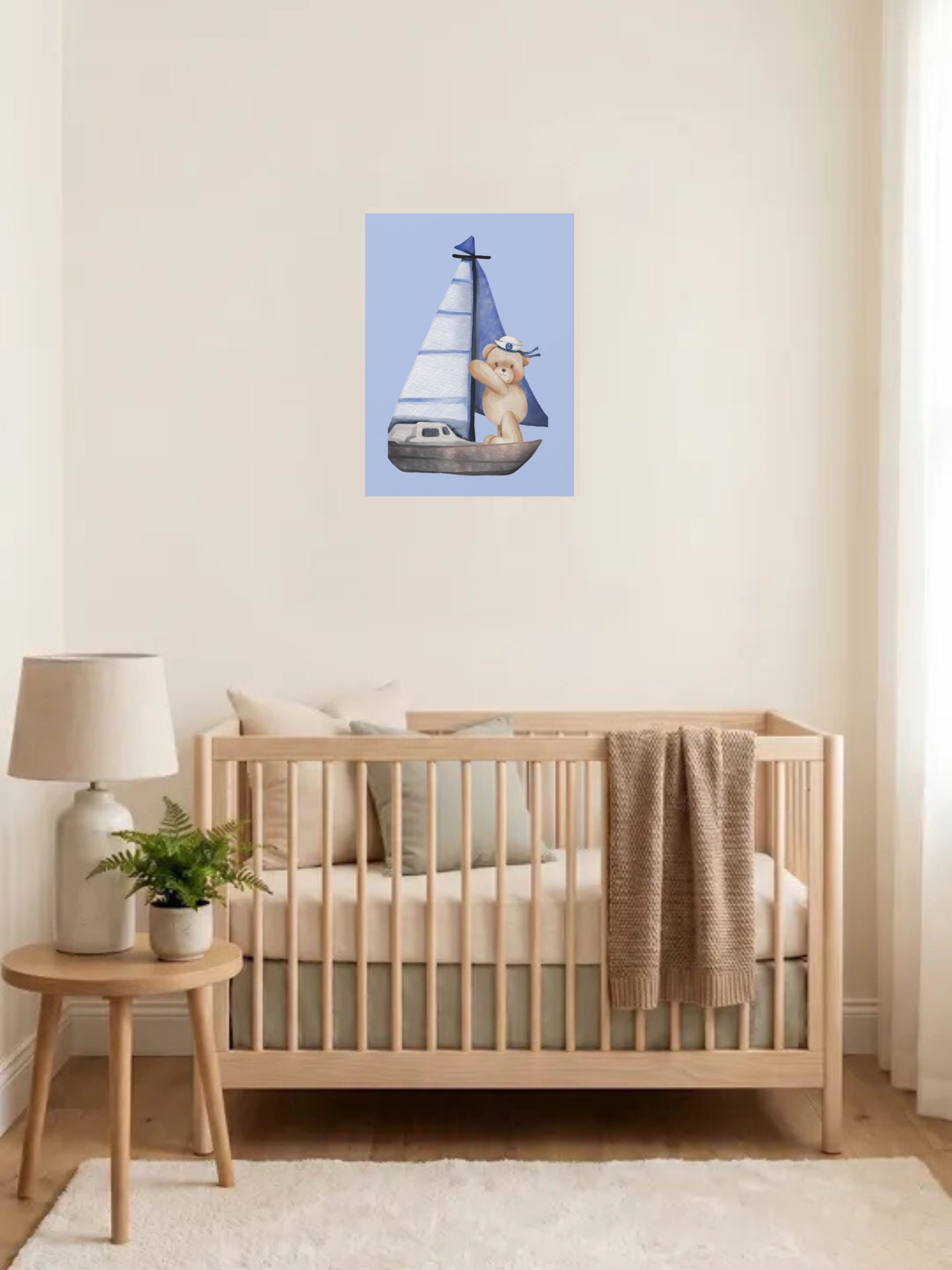 Nautical Nursery Art | Bear Nursery Theme