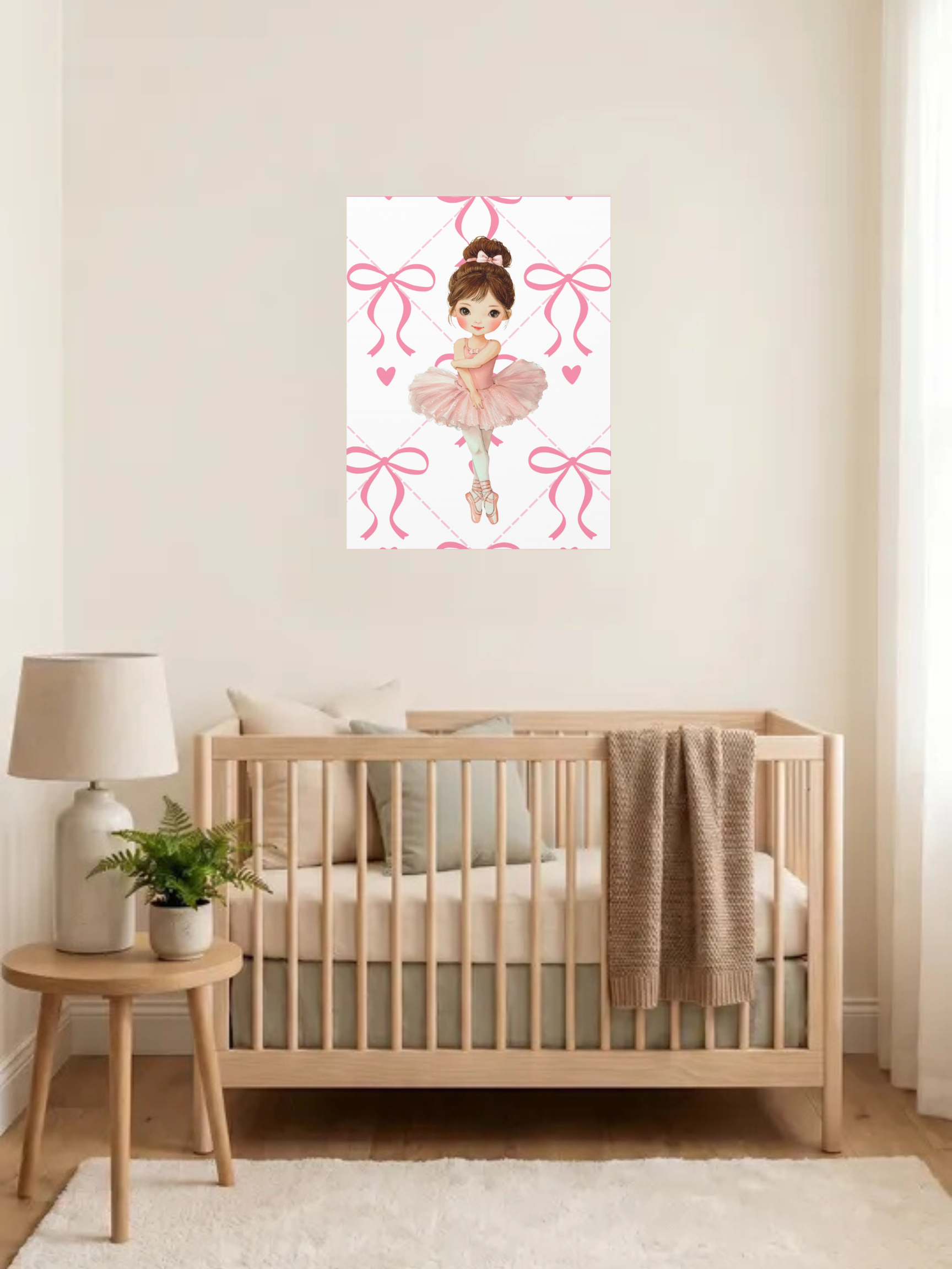 Ballerina Nursery Art | Baby Girl Nursery Art