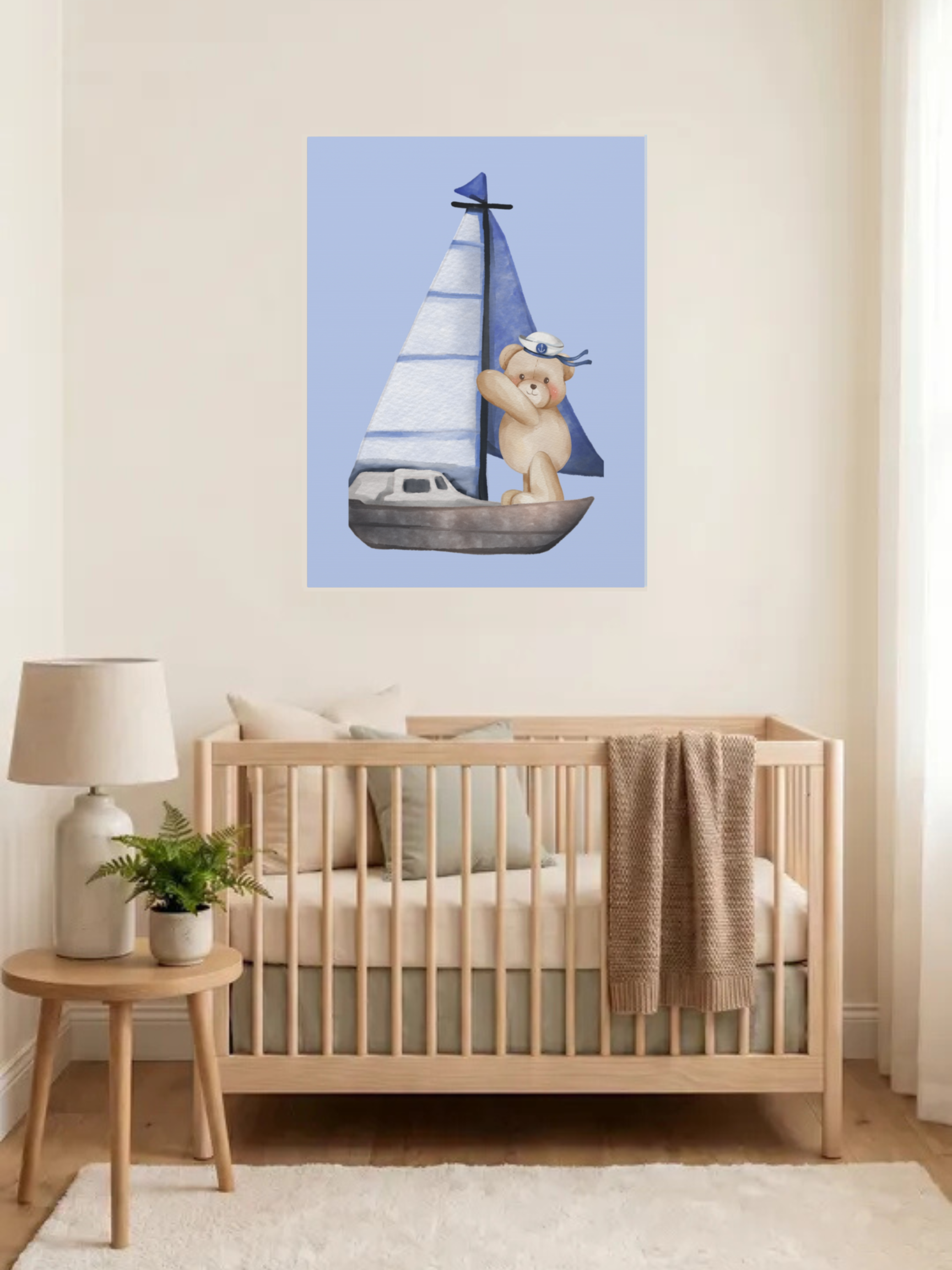 Nautical Nursery Art | Bear Nursery Theme