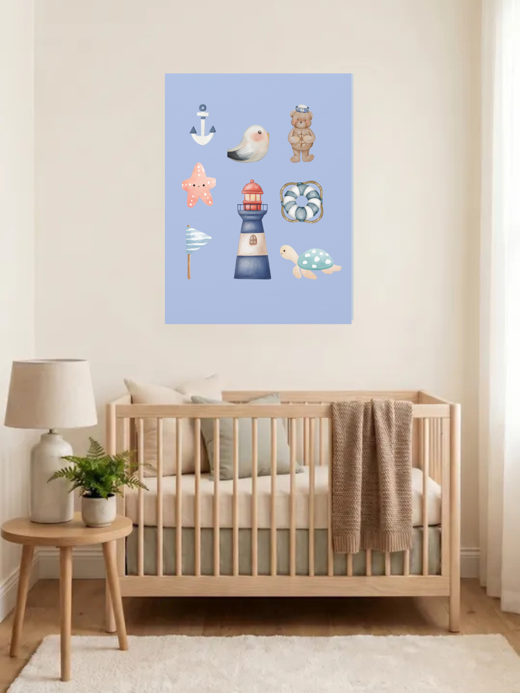 Nautical Friends Art | Nursery Nursery Boy