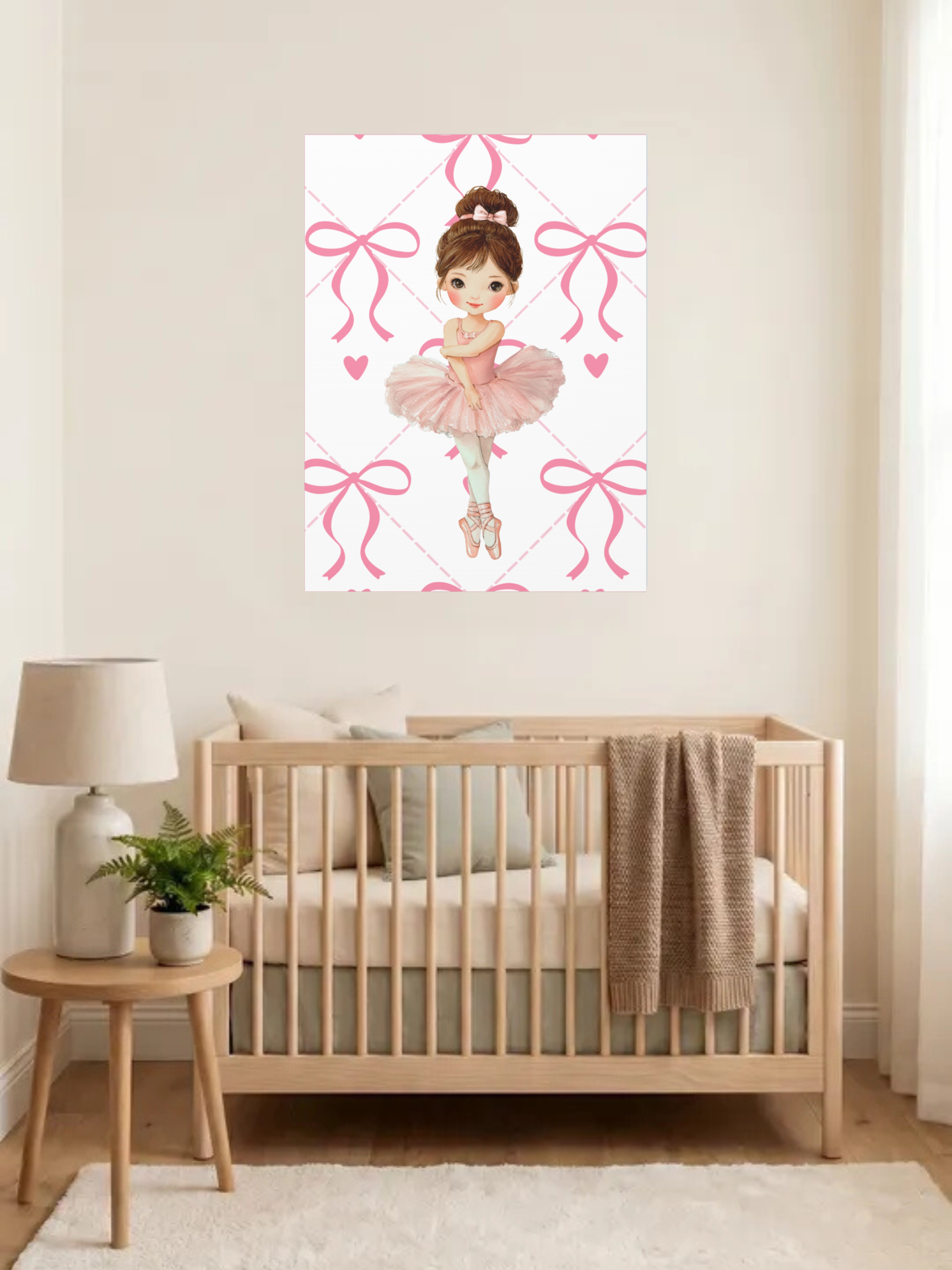 Ballerina Nursery Art | Baby Girl Nursery Art