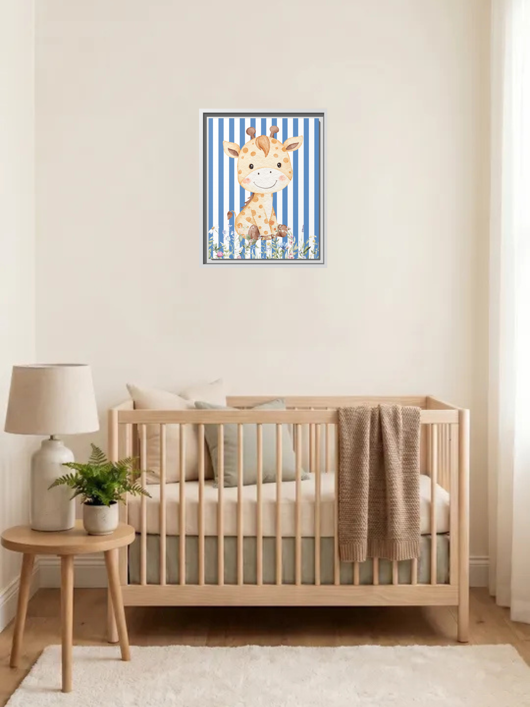 Cute Giraffe Nursery Art | Safari Nursery Decor