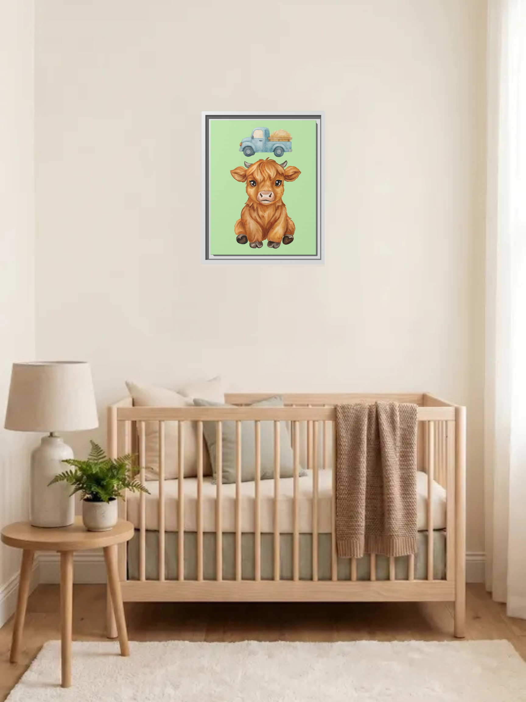 Hyland Cow Nursery Art | Western Theme Nursery