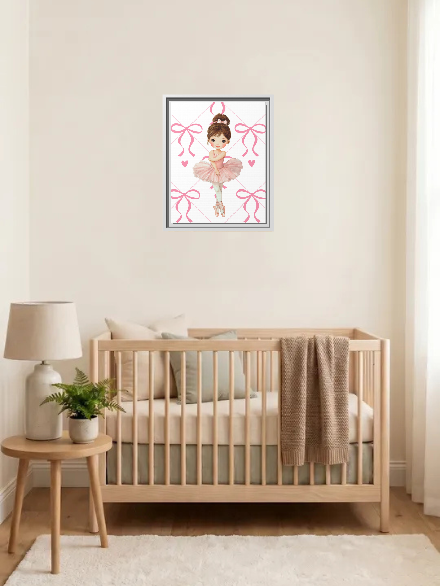 Ballerina Nursery Art | Baby Girl Nursery Art