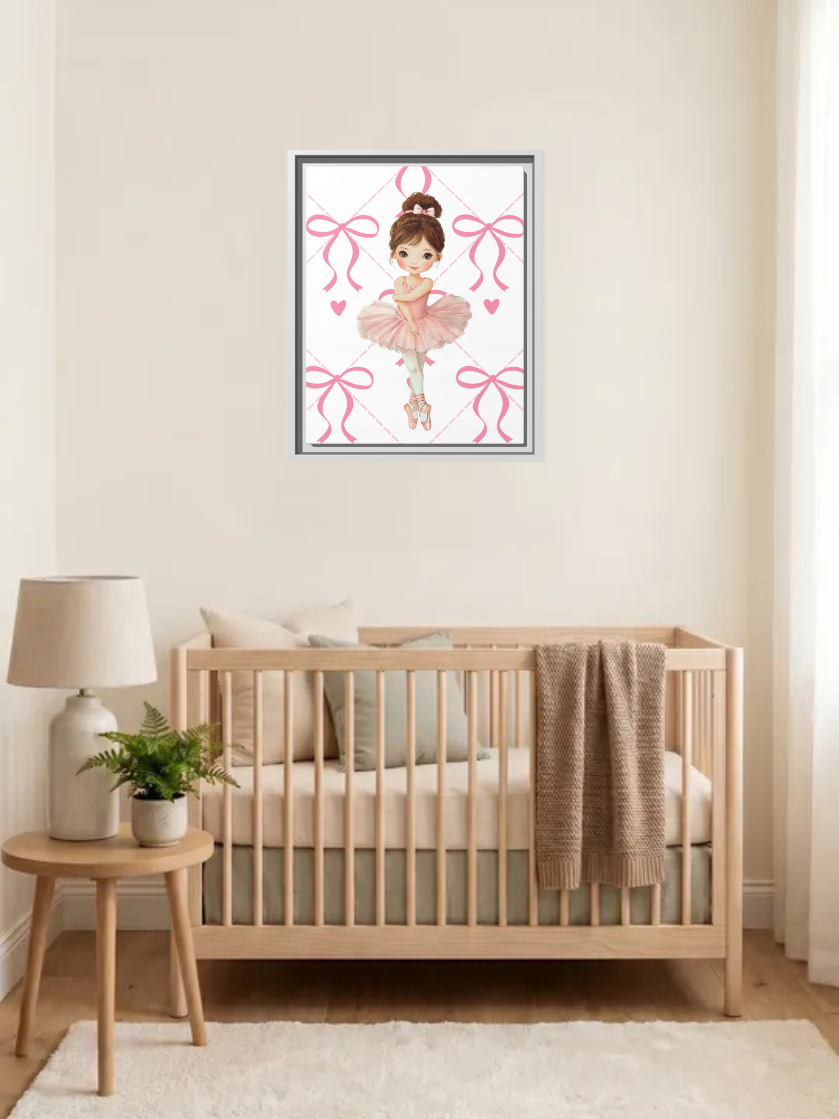 Ballerina Nursery Art | Baby Girl Nursery Art