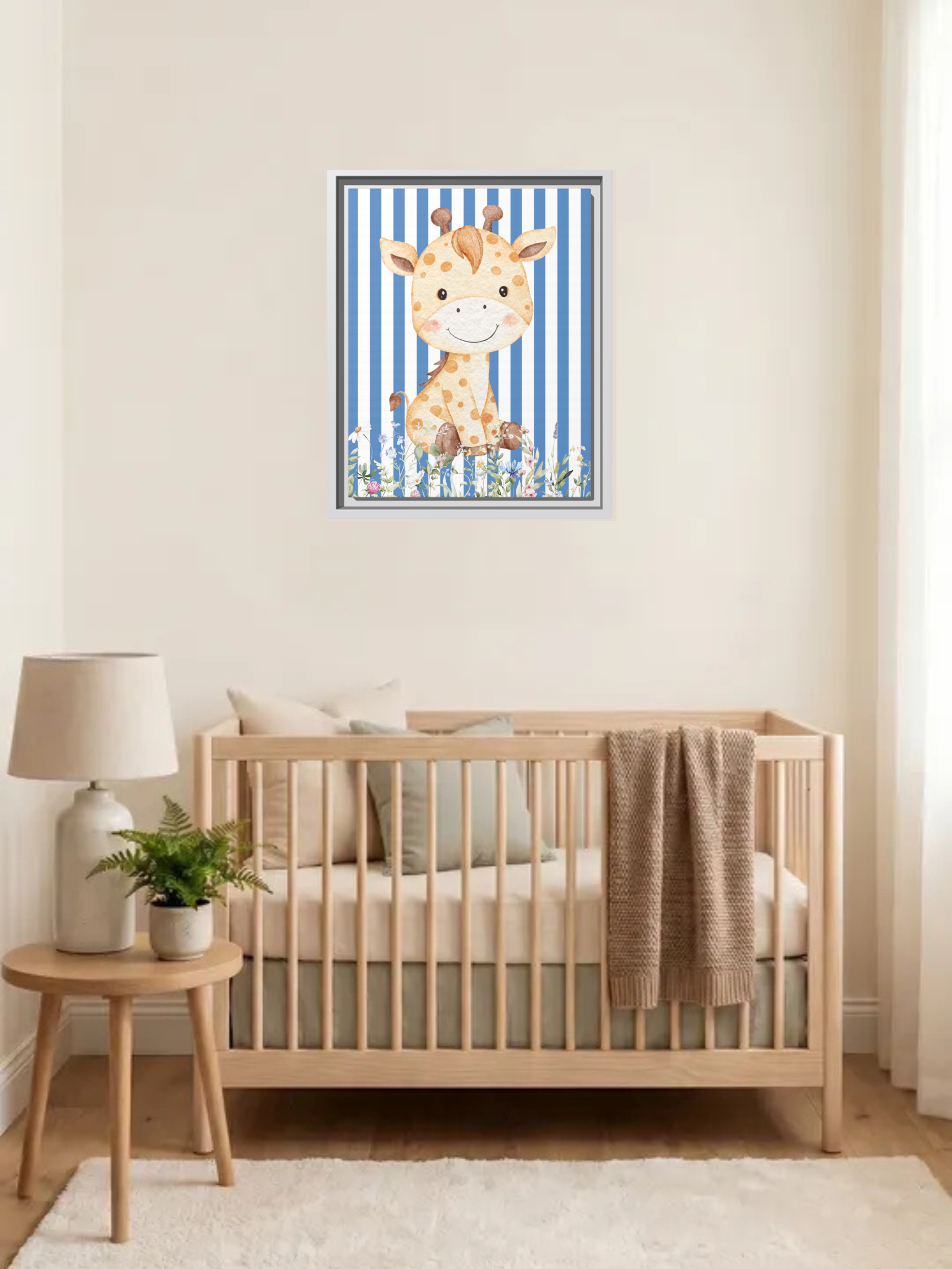 Cute Giraffe Nursery Art | Safari Nursery Decor