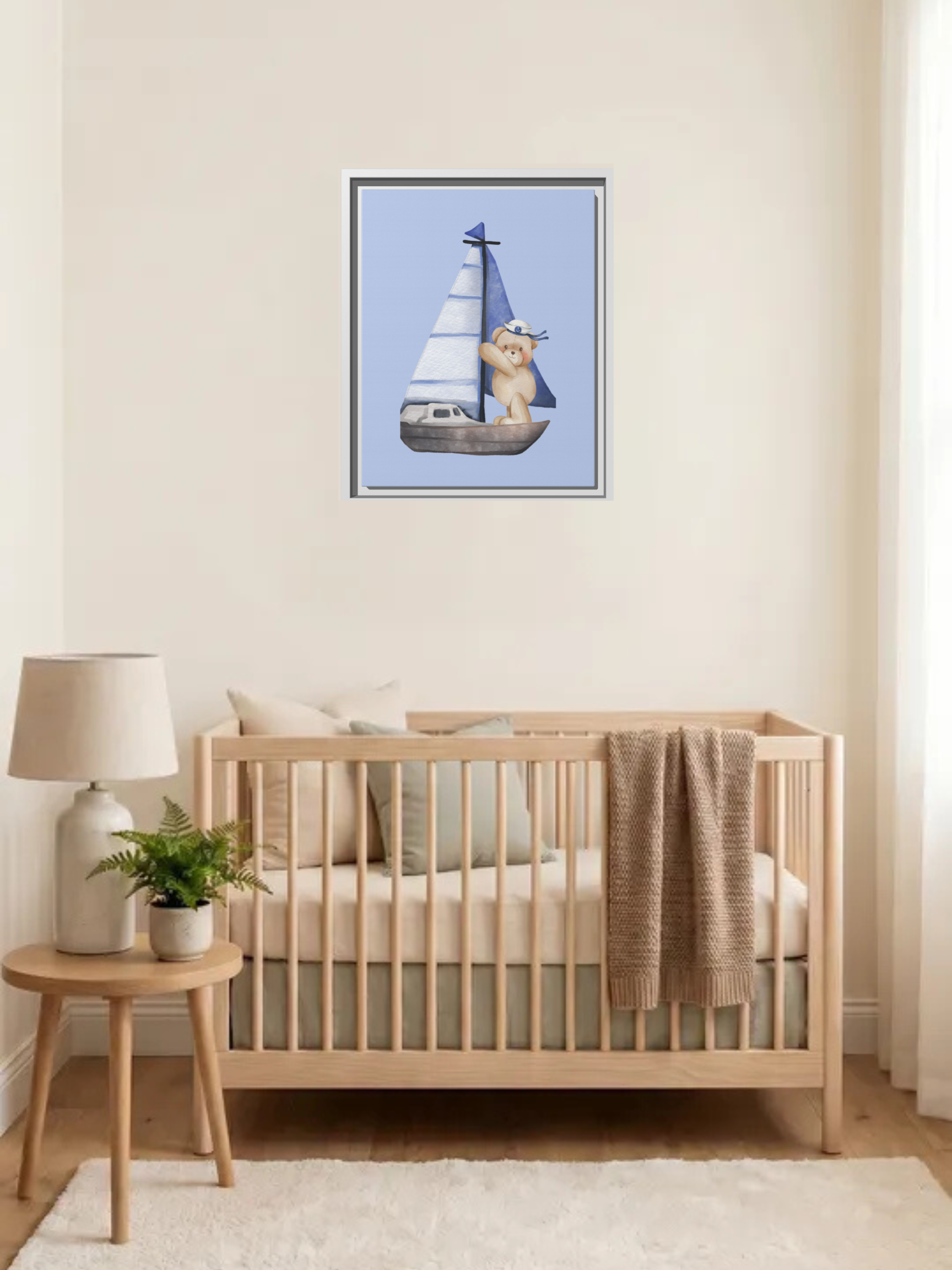 Nautical Nursery Art | Bear Nursery Theme