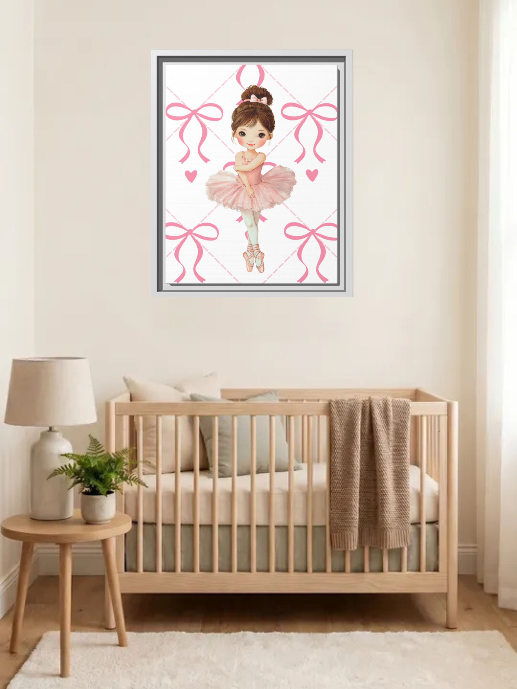 Ballerina Nursery Art | Baby Girl Nursery Art