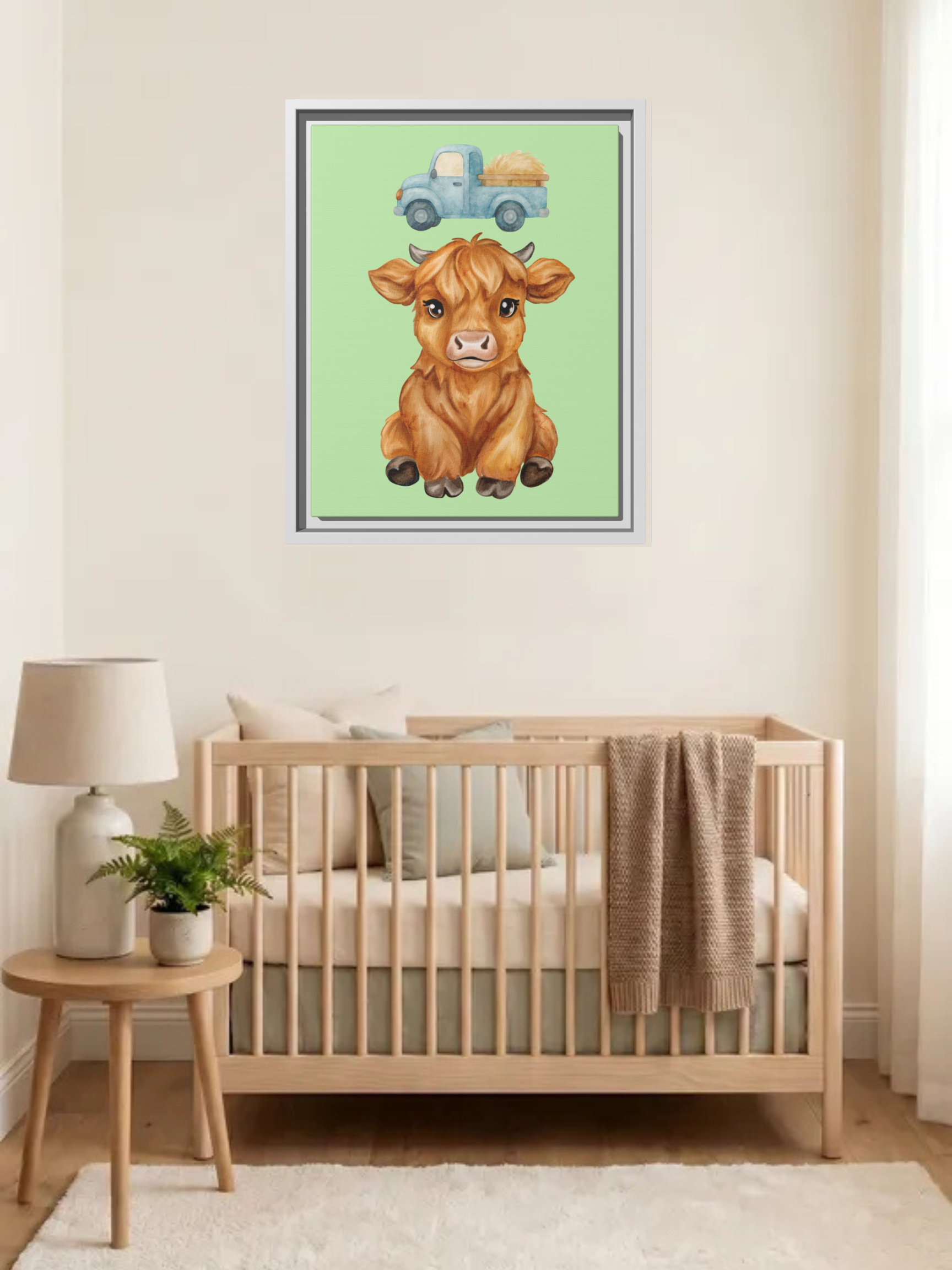 Hyland Cow Nursery Art | Western Theme Nursery