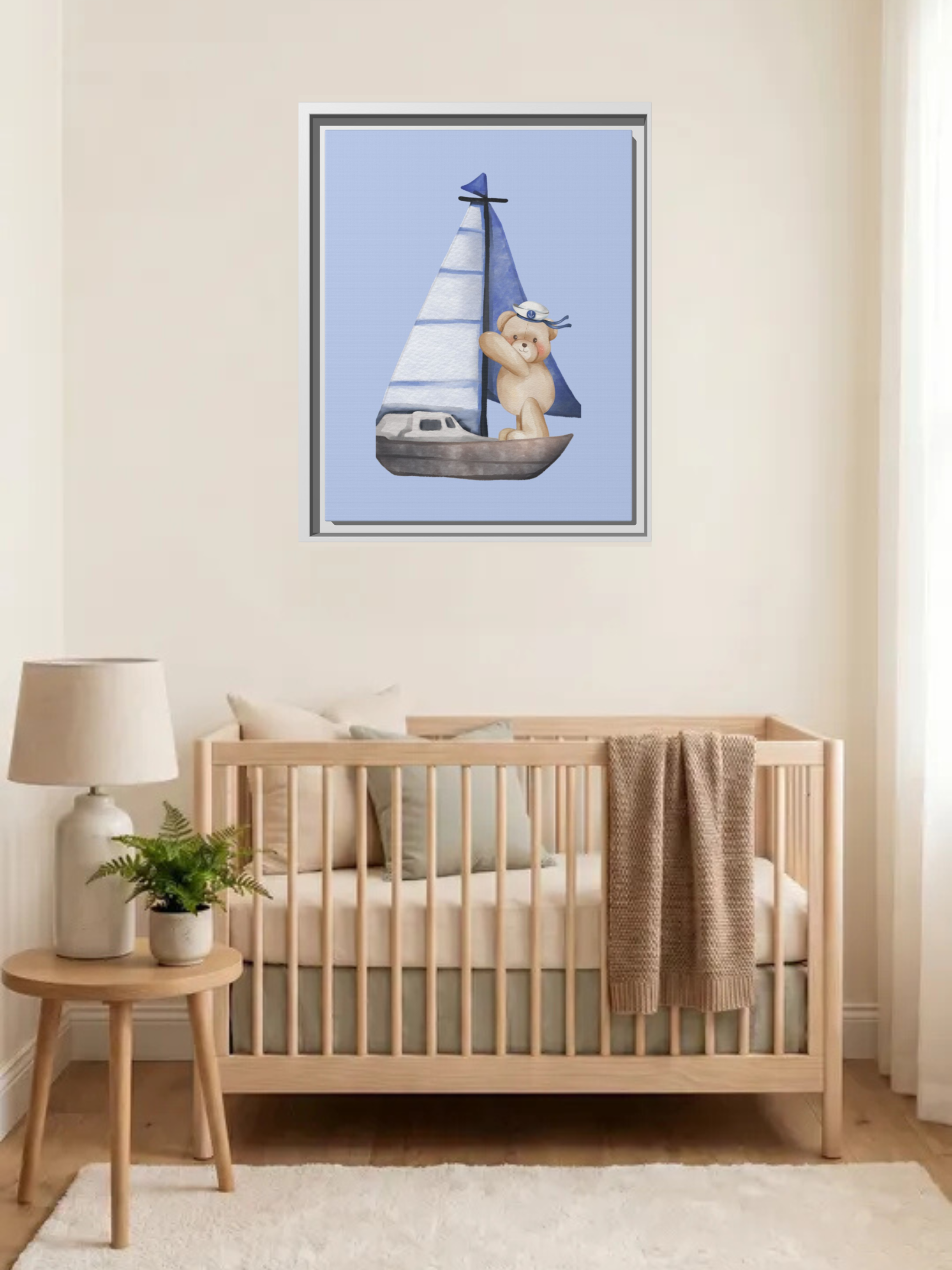 Nautical Nursery Art | Bear Nursery Theme
