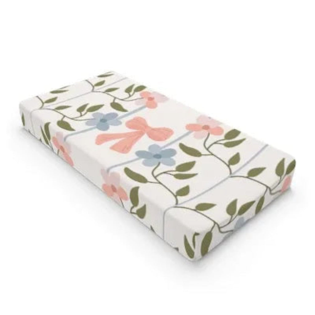 Floral Baby Changing Pad Cover | Girl Baby Shower Gift Ideas
